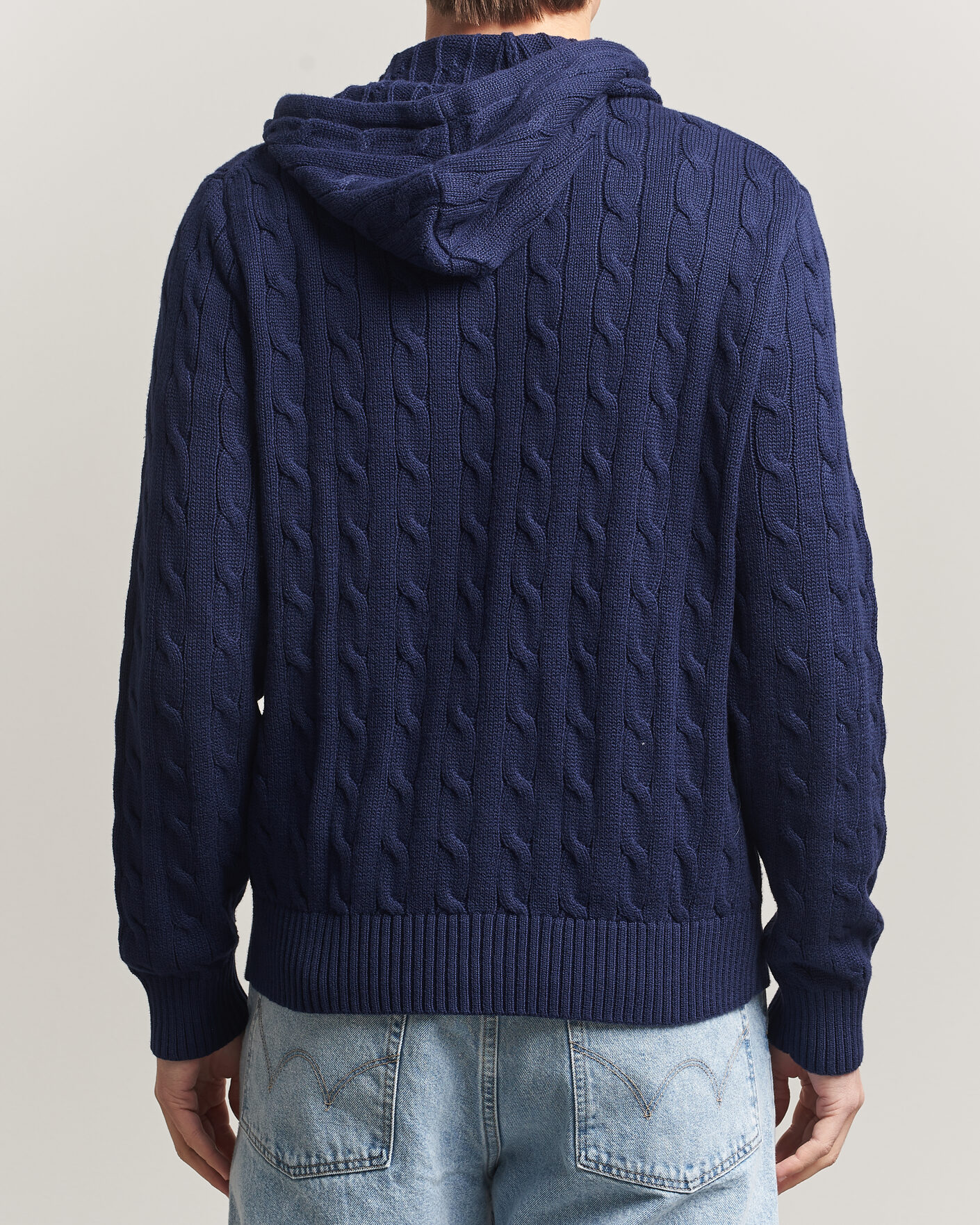 Herr | Tröjor | Polo Ralph Lauren | Knitted Full Zip Sweater Bright Navy