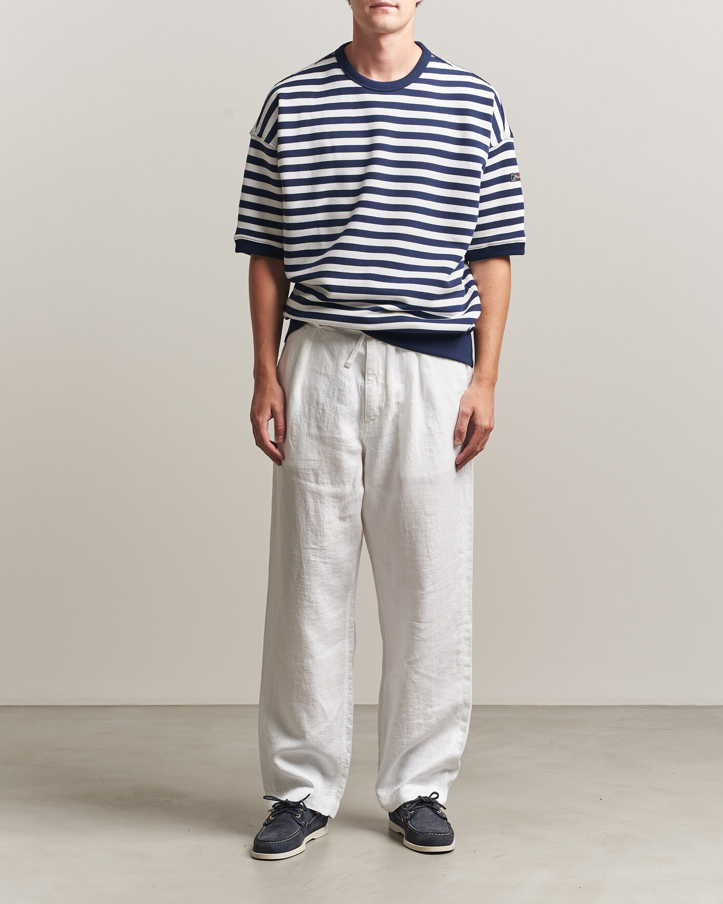Herr | Byxor | Polo Ralph Lauren | Easy Fit Pleated Trousers Ceramic White