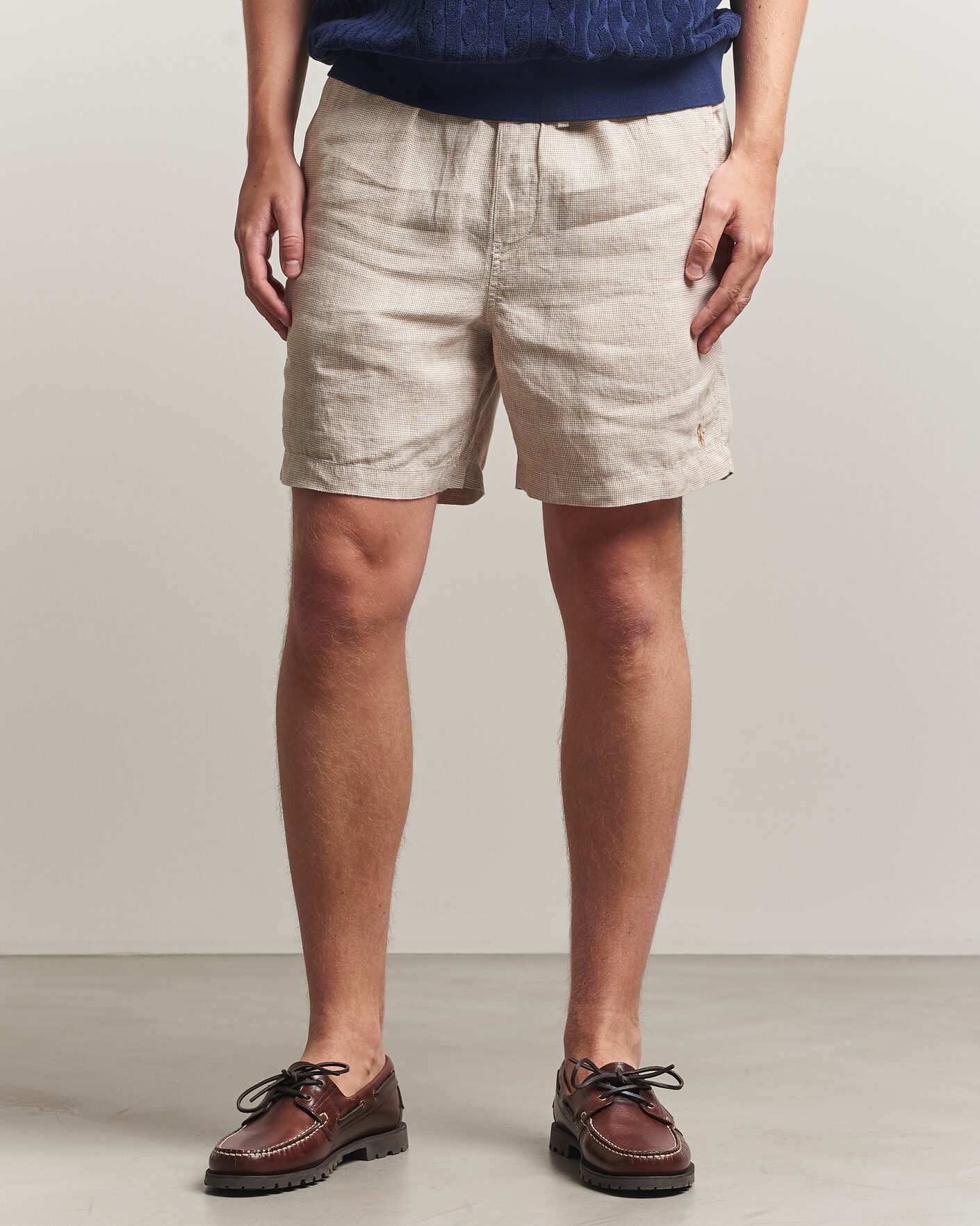 Herr | Shorts | Polo Ralph Lauren | Woven Linen Shorts Coastal Beige White