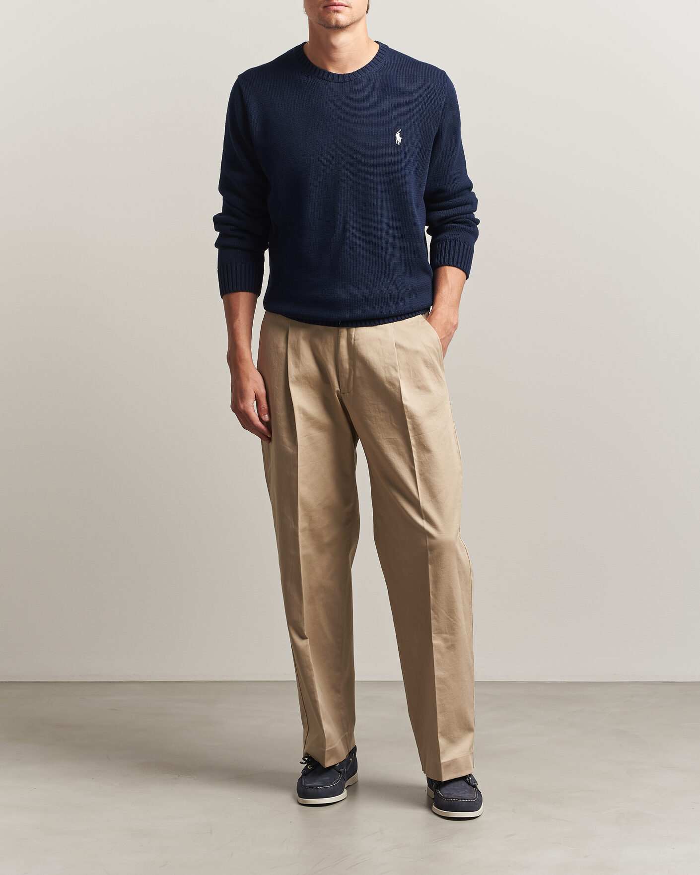 Herr | Tröjor | Polo Ralph Lauren | Cotton Crew Neck Pullover Hunter Navy