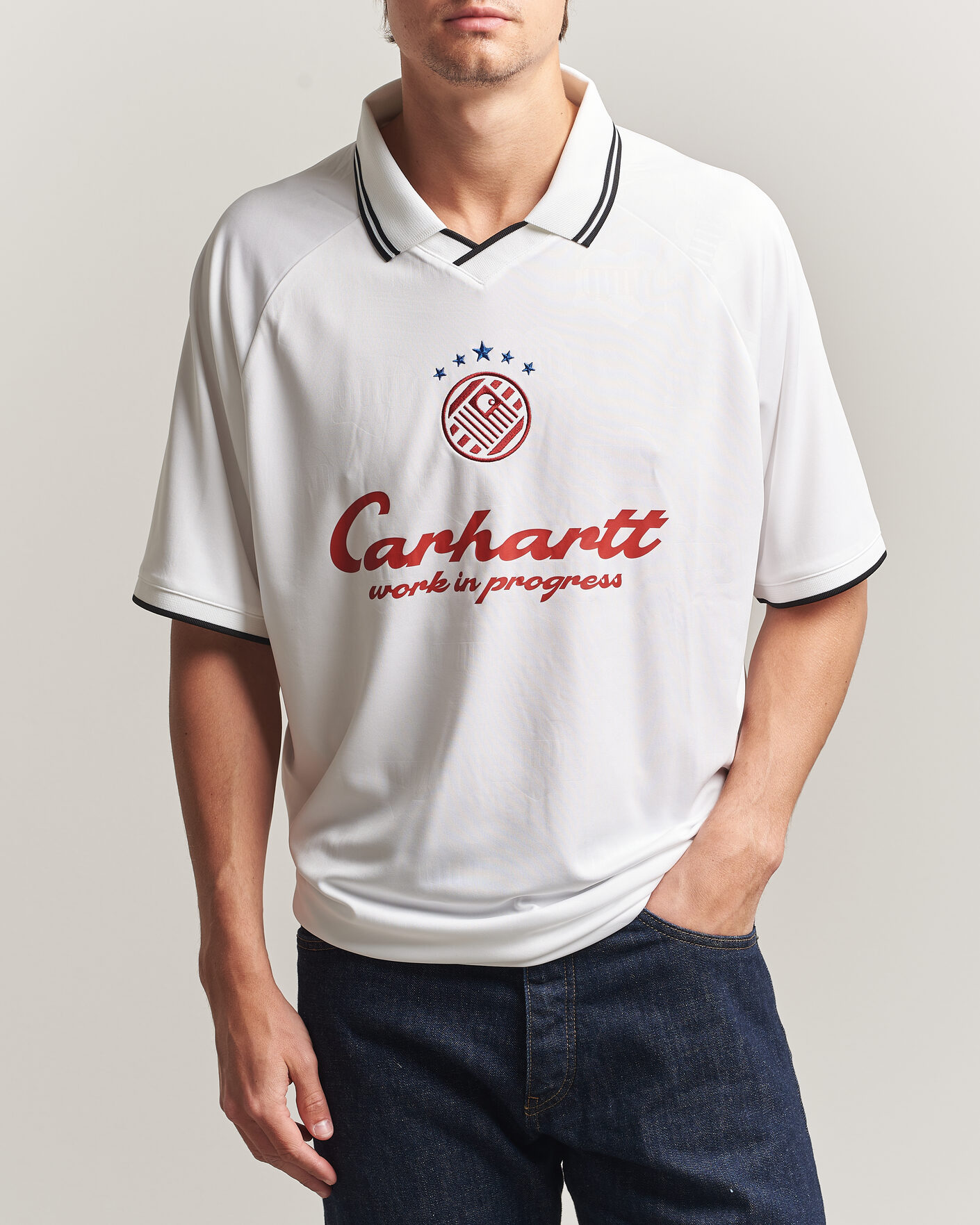 Herr | T-Shirts | Carhartt WIP | Terrace Football T-Shirt White