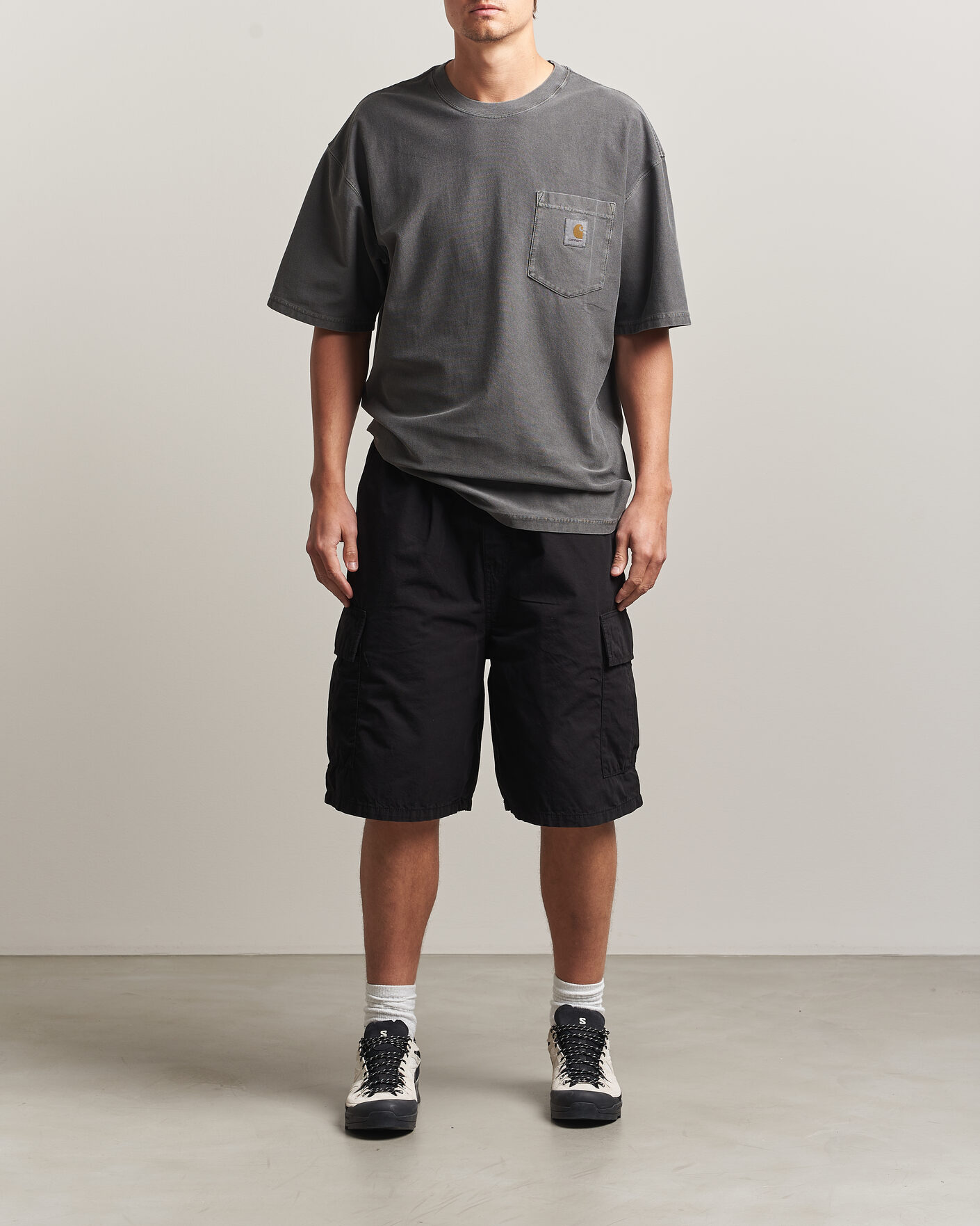 Herr | Shorts | Carhartt WIP | Mandler Cargo Cotton Poplin Shorts Black