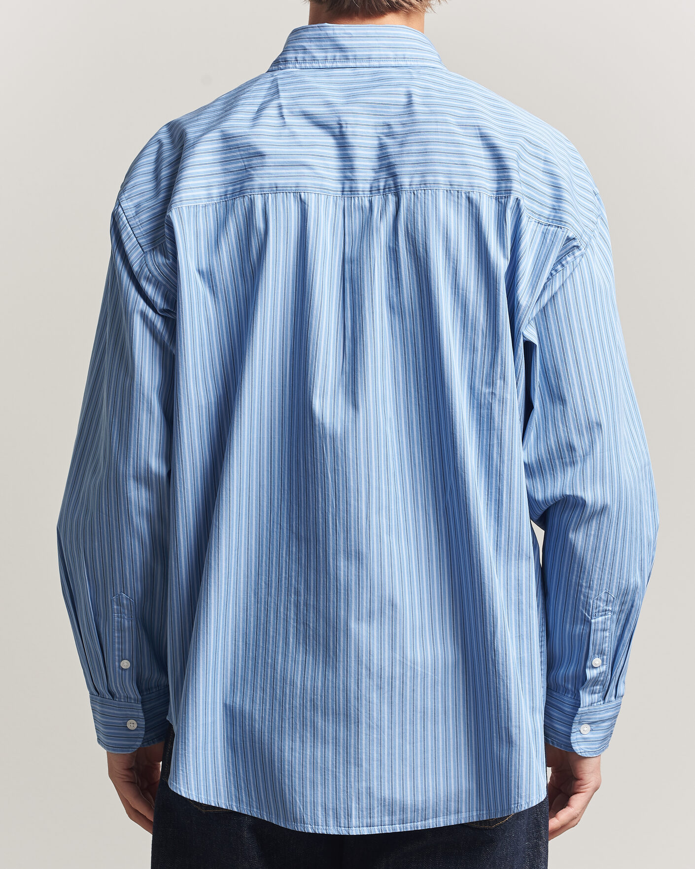 Herr | Skjortor | Carhartt WIP | Keen Striped Cotton Poplin Shirt Curacao