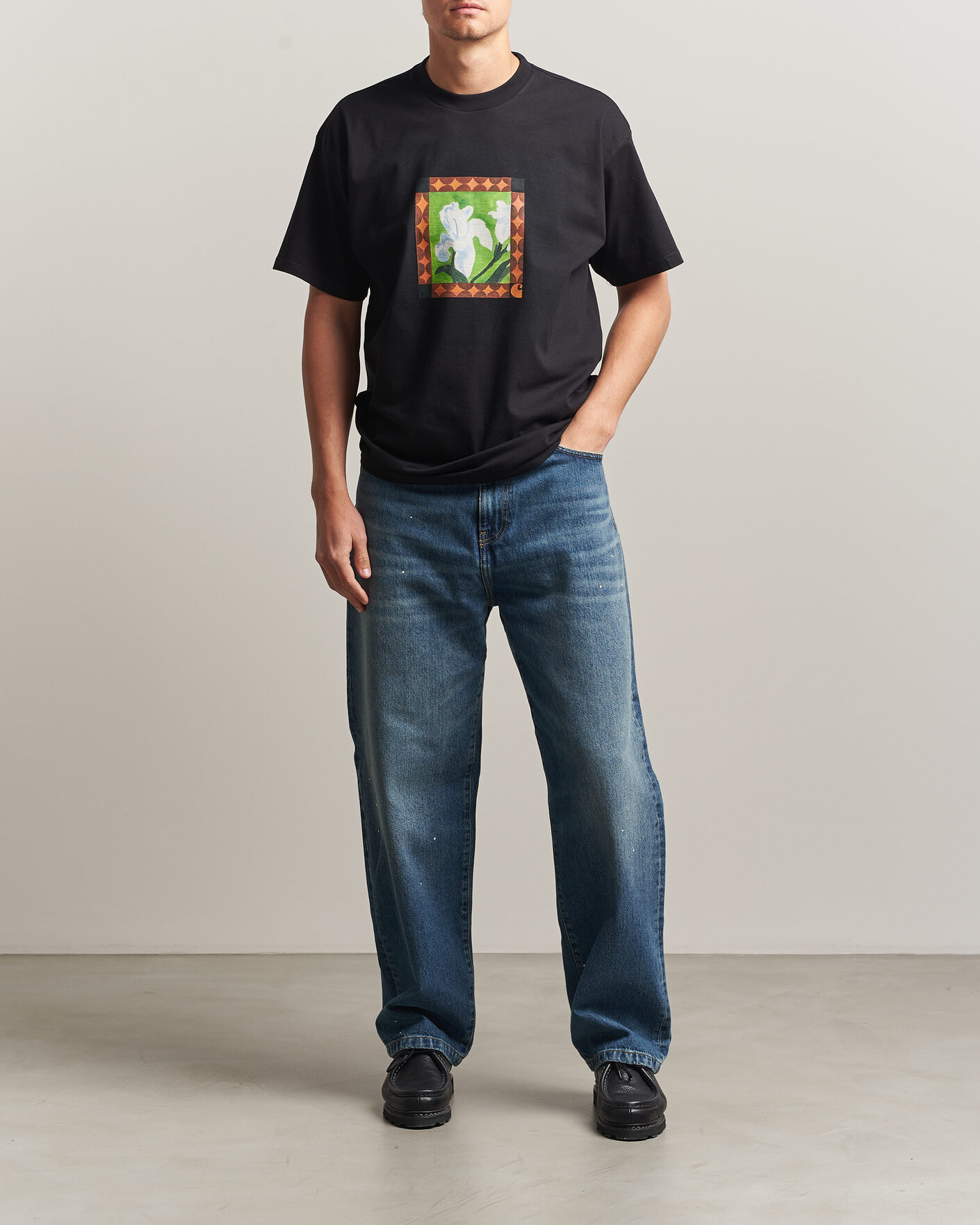 Herr | Jeans | Carhartt WIP | Landon Distressed Pant Blue