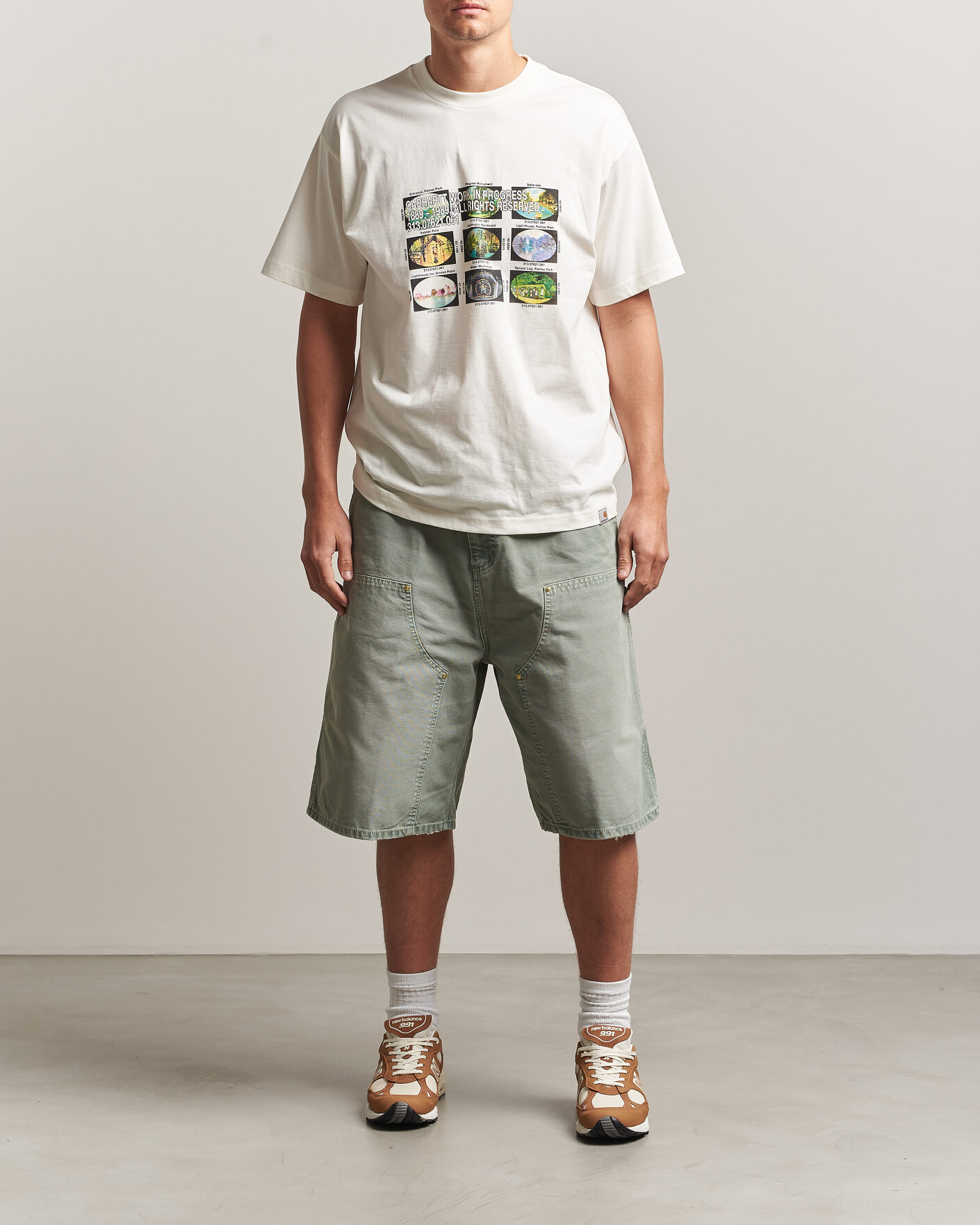 Herr | Shorts | Carhartt WIP | OG Dearborn Canvas Double Knee Shorts Shady Green