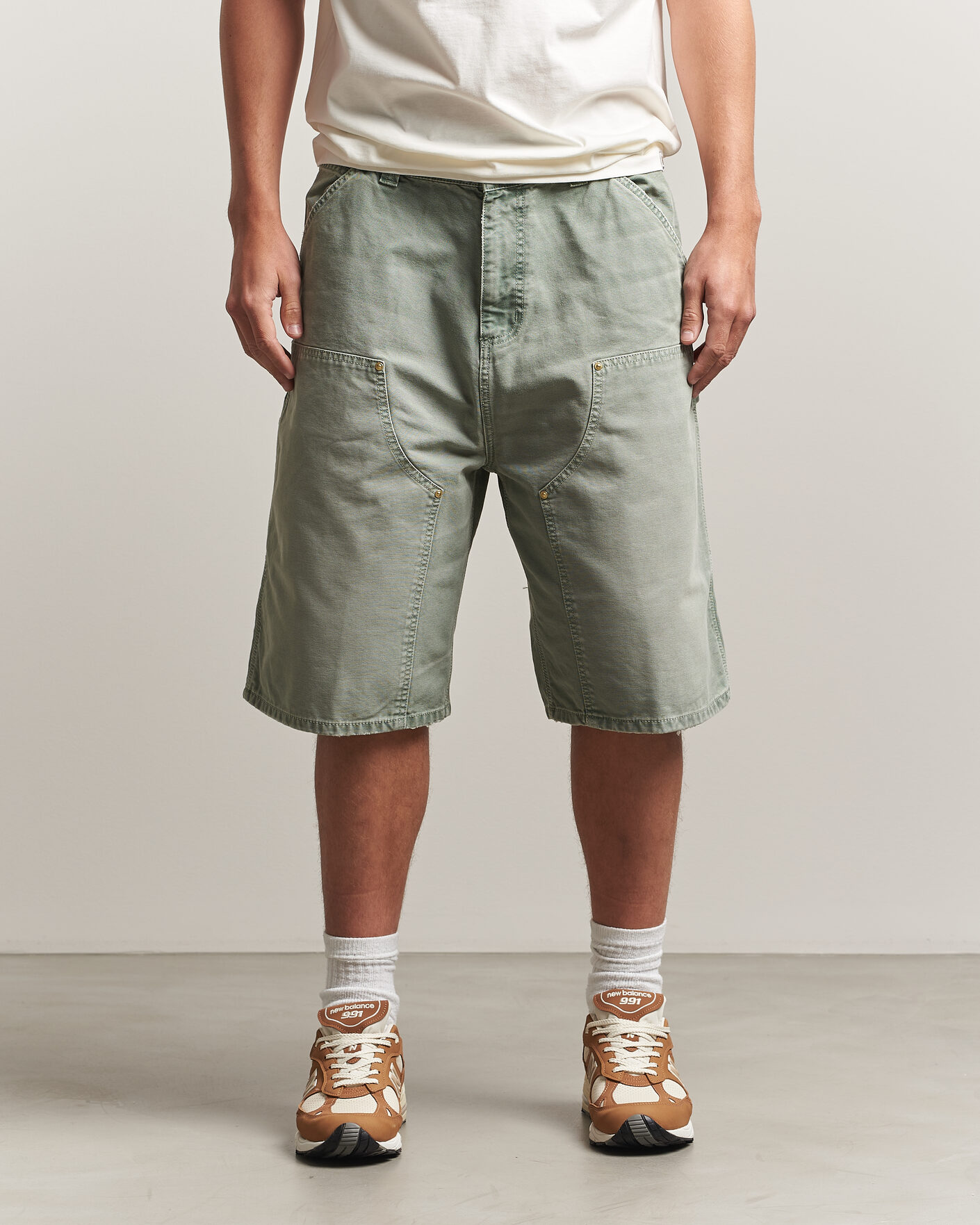 Herr | Shorts | Carhartt WIP | OG Dearborn Canvas Double Knee Shorts Shady Green