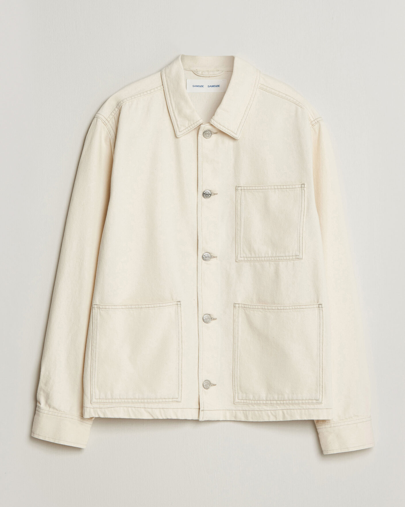 Herr | Skjortor | Samsøe Samsøe | Chore Denim Overshirt Soft Natural