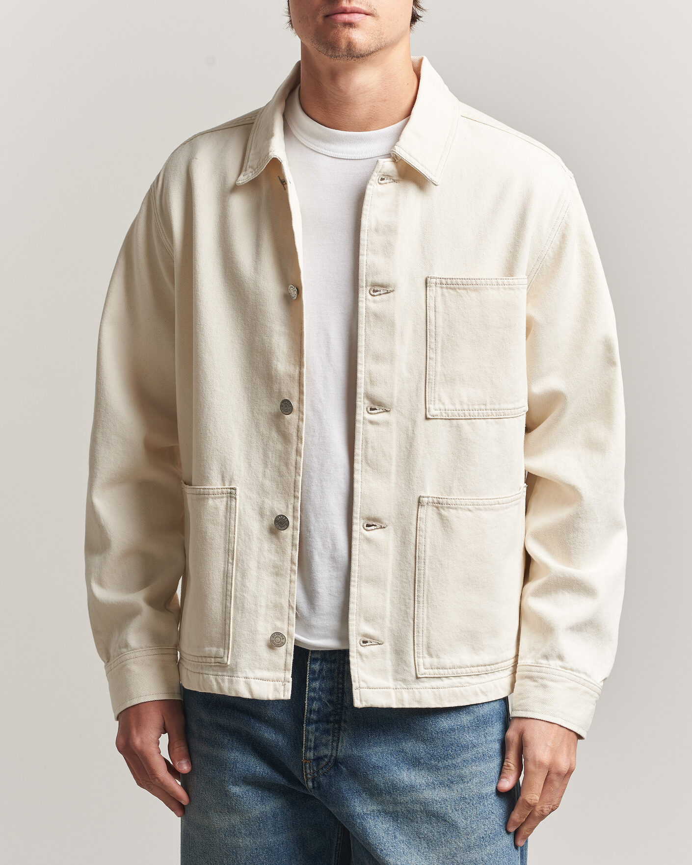 Herr | Skjortor | Samsøe Samsøe | Chore Denim Overshirt Soft Natural