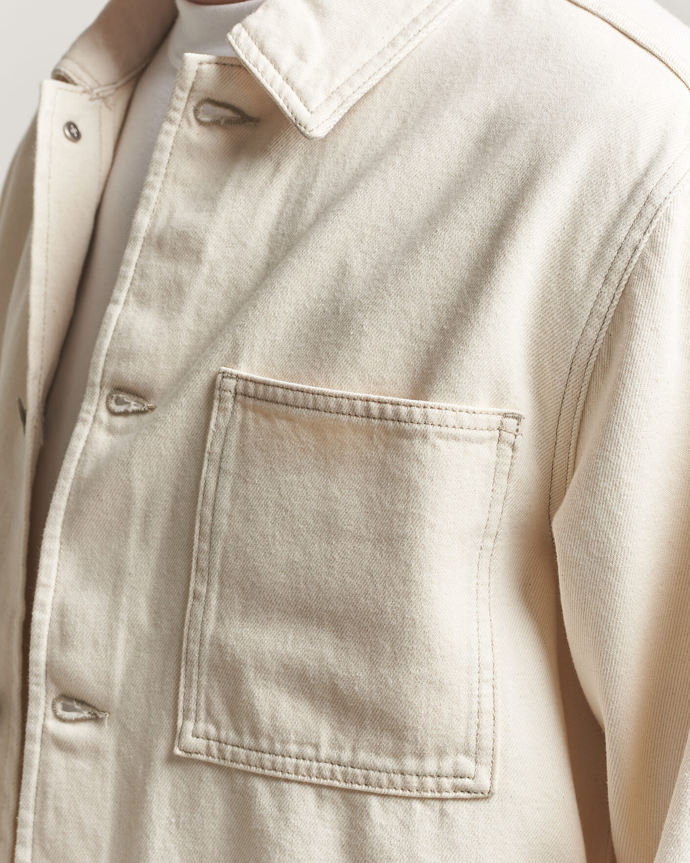 Herr | Skjortor | Samsøe Samsøe | Chore Denim Overshirt Soft Natural