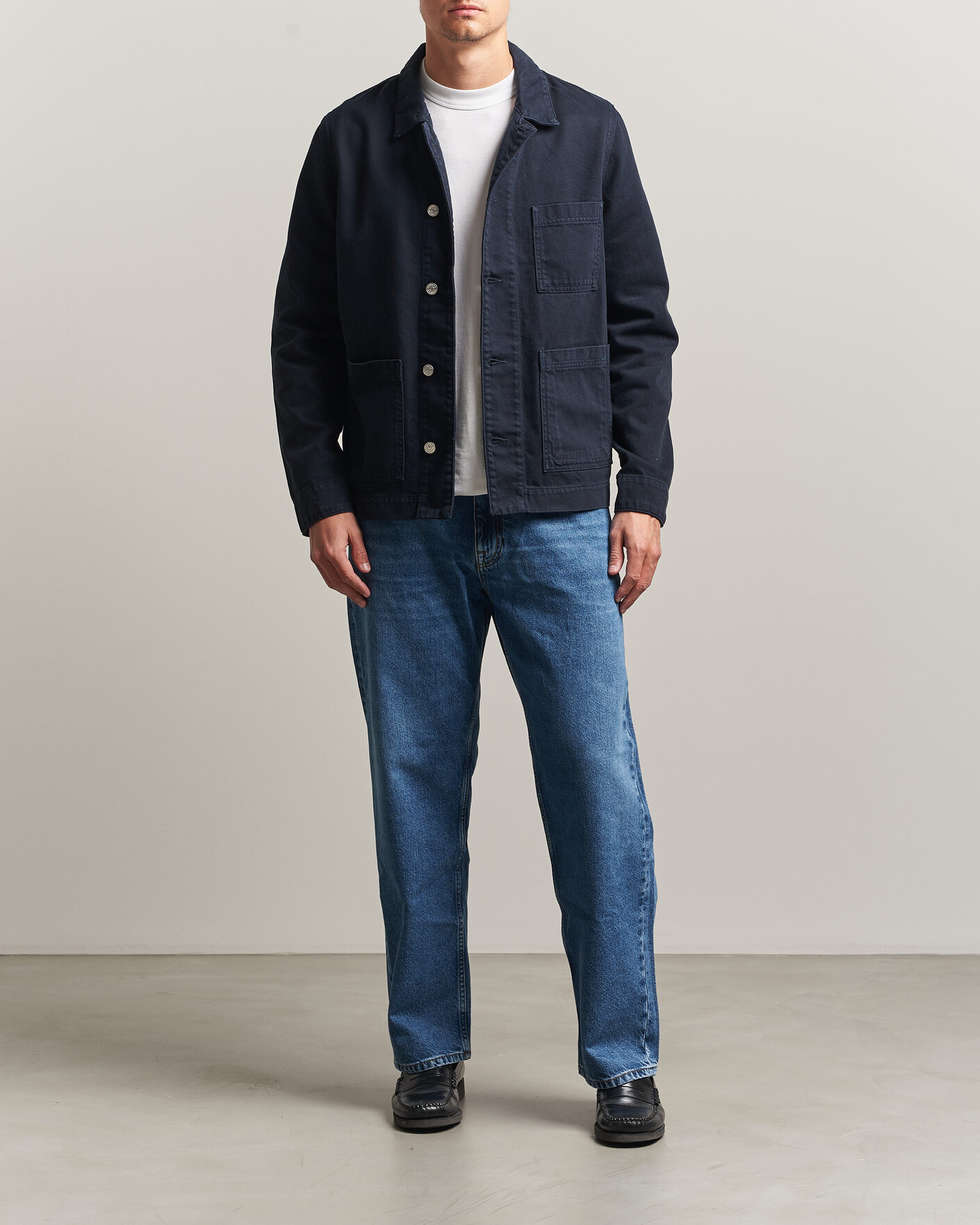 Herr | Skjortor | Samsøe Samsøe | New Worker Overshirt Salute Navy