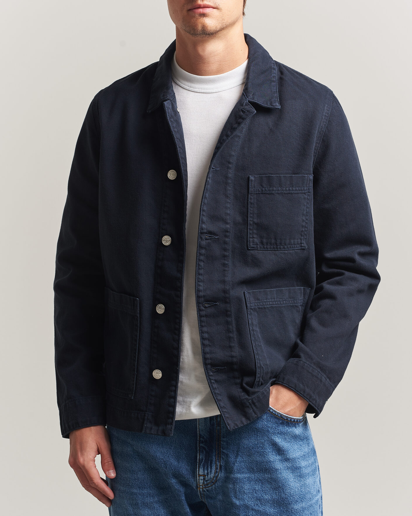 Herr | Skjortor | Samsøe Samsøe | New Worker Overshirt Salute Navy