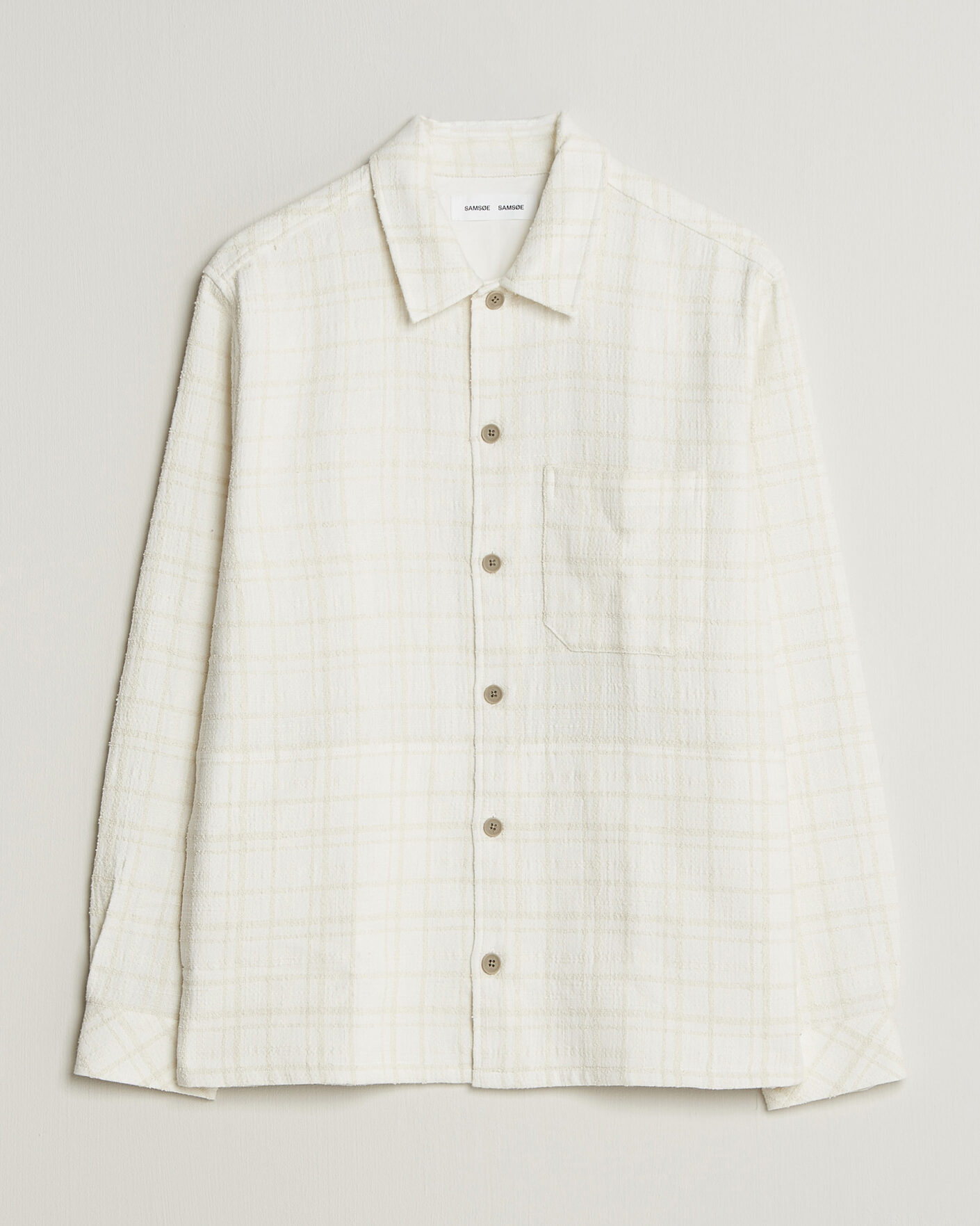Herr | Skjortor | Samsøe Samsøe | Damon Checked Overshirt Silver Birch