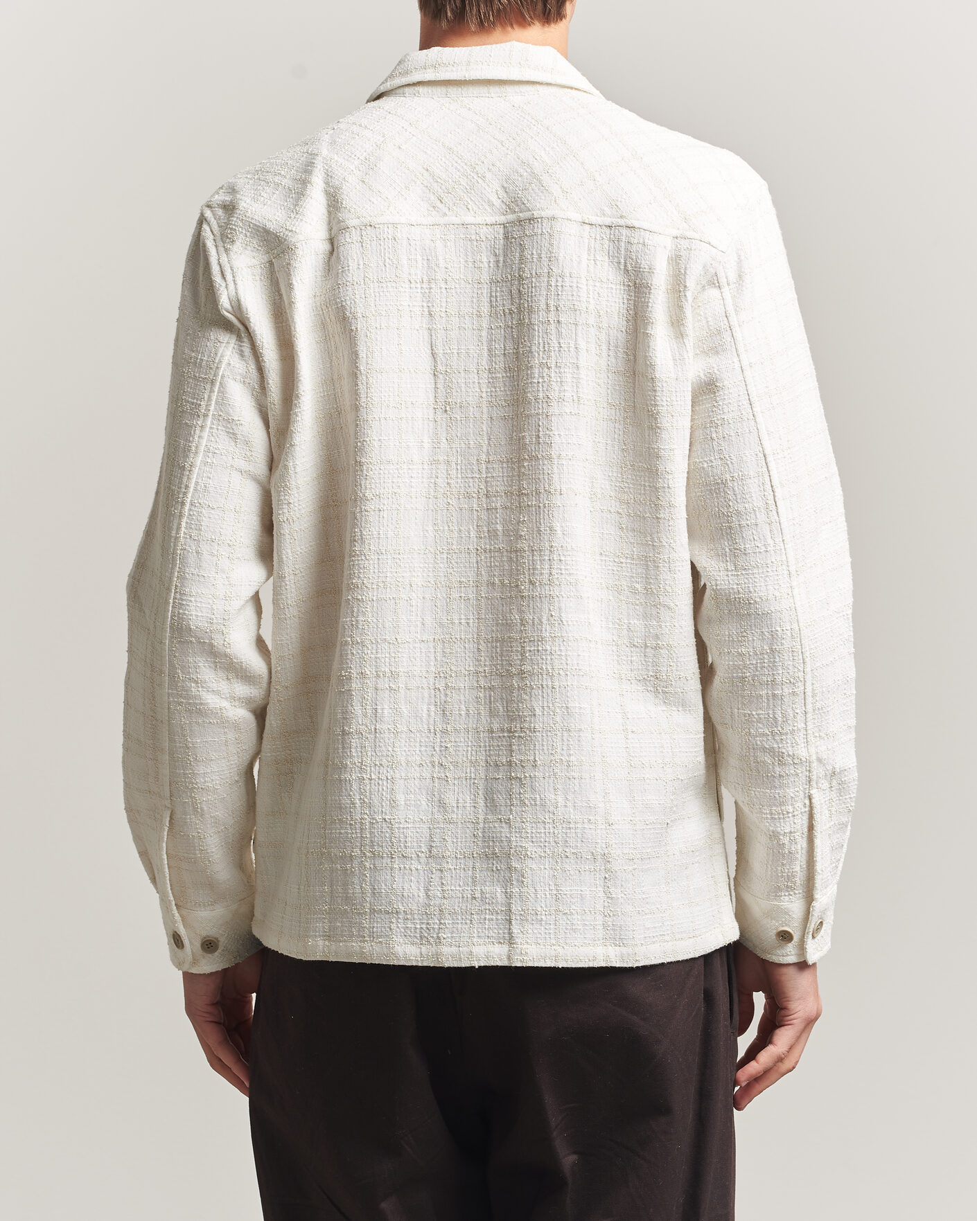 Herr | Skjortor | Samsøe Samsøe | Damon Checked Overshirt Silver Birch