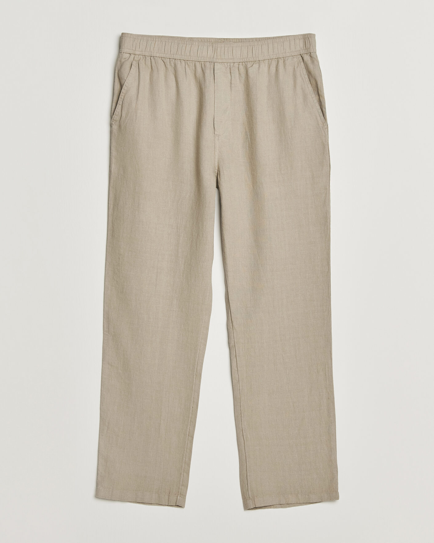 Herr | Byxor | Samsøe Samsøe | Jabari Linen Drawstring Trousers Aluminum