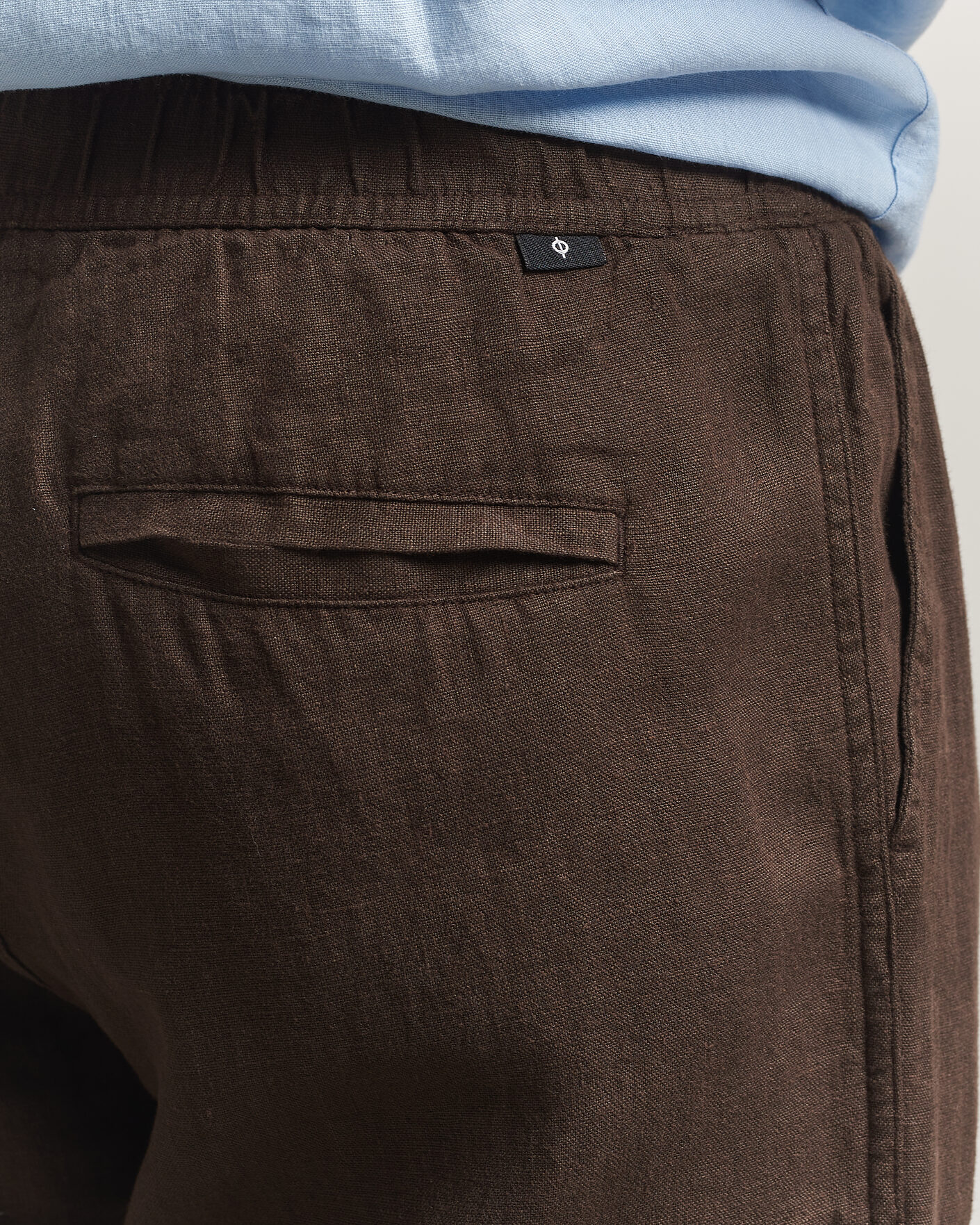 Herr | Byxor | Samsøe Samsøe | Jabari Linen Drawstring Trousers Turkish Coffee
