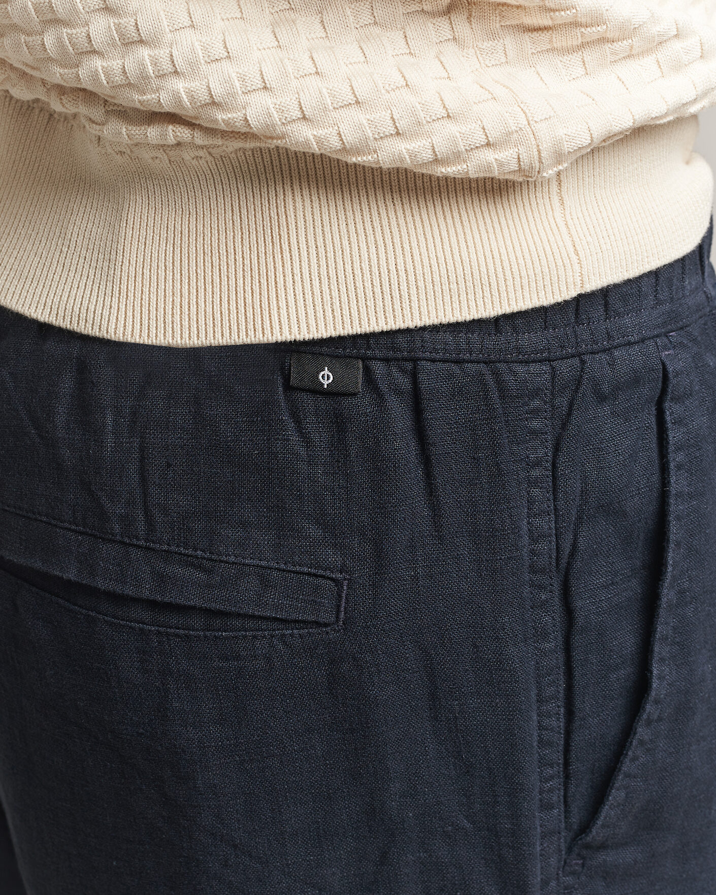 Herr | Byxor | Samsøe Samsøe | Jabari Linen Drawstring Trousers Salute Navy