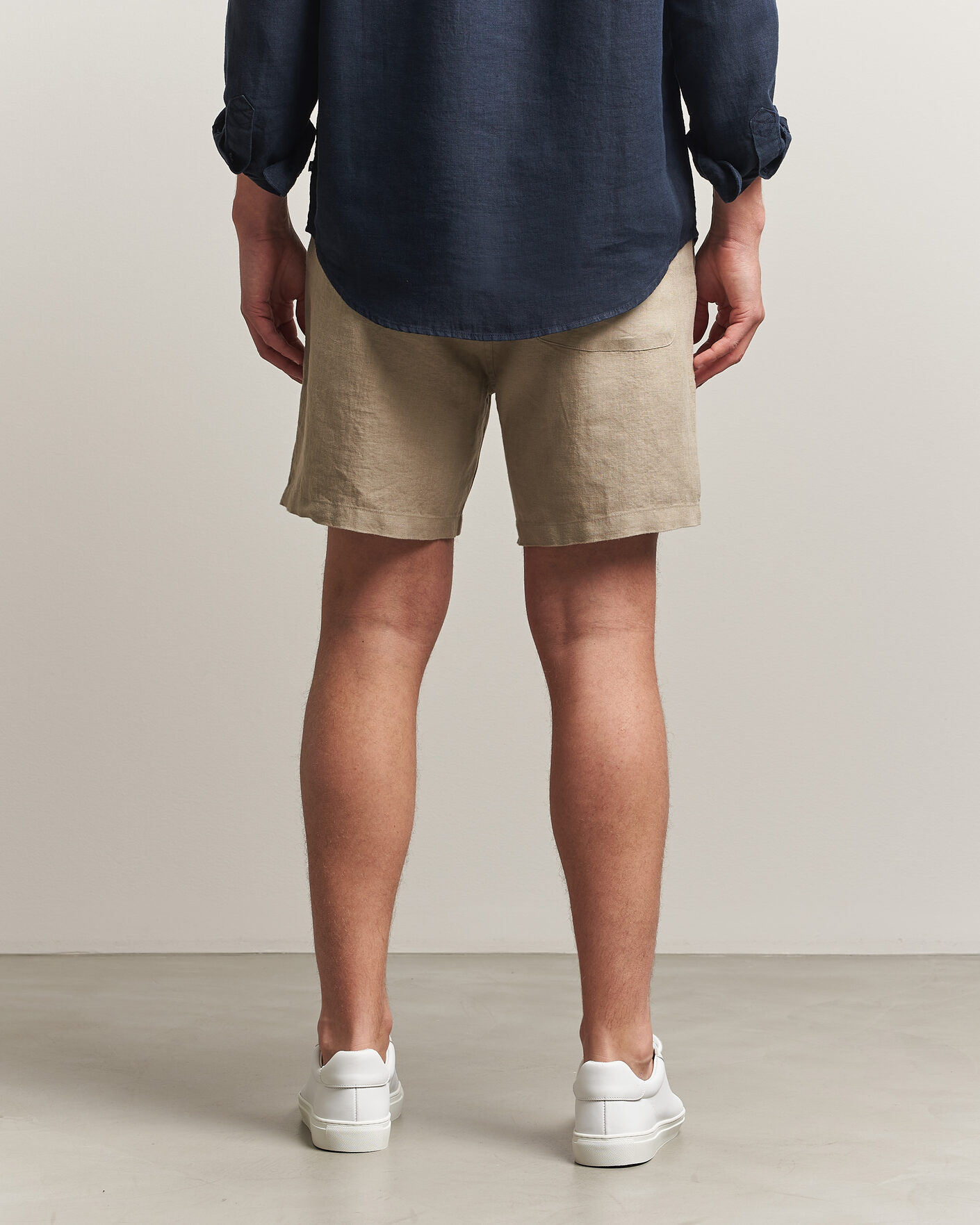 Herr | Shorts | Samsøe Samsøe | Jabari Linen Drawstring Shorts Aluminum