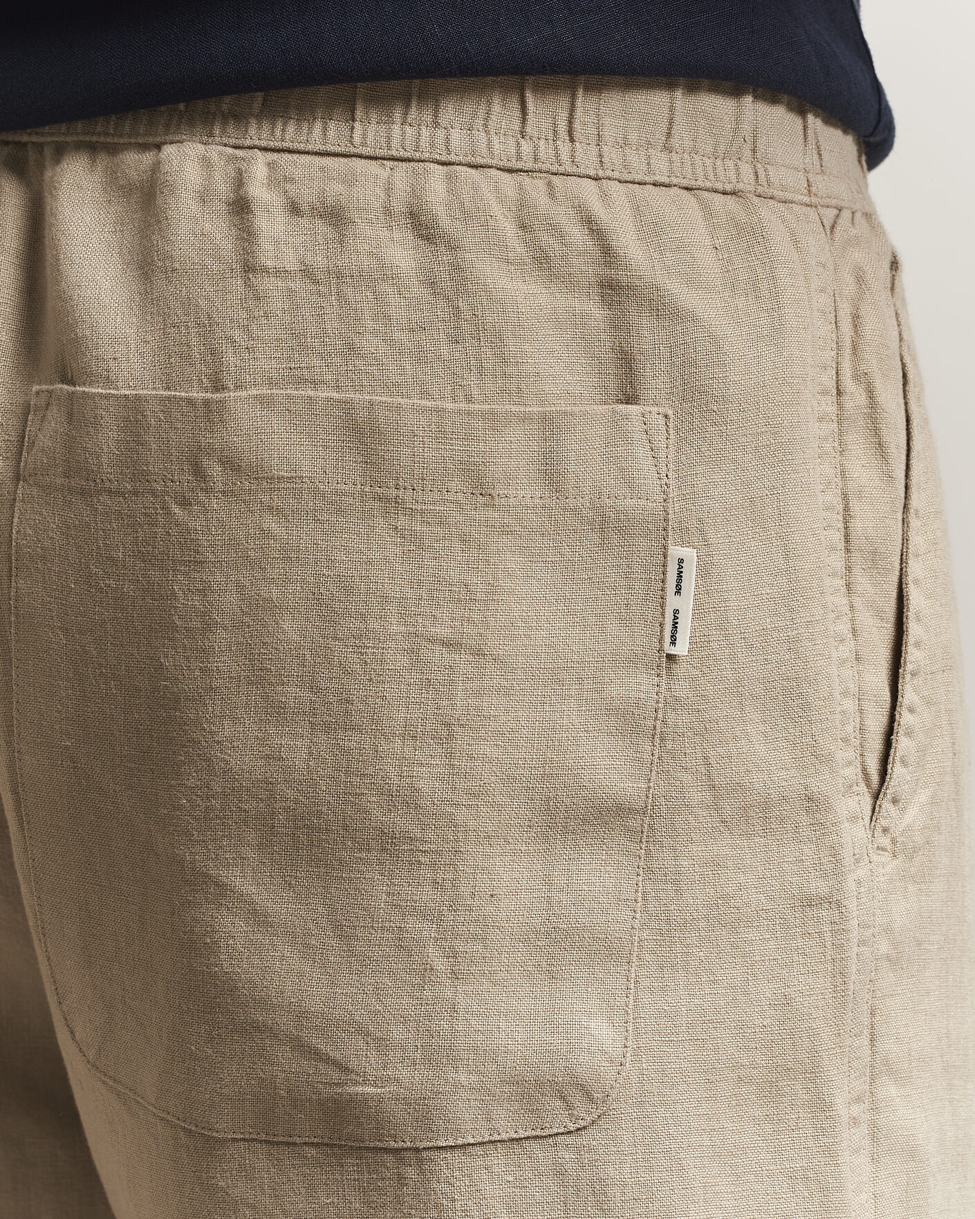 Herr | Shorts | Samsøe Samsøe | Jabari Linen Drawstring Shorts Aluminum