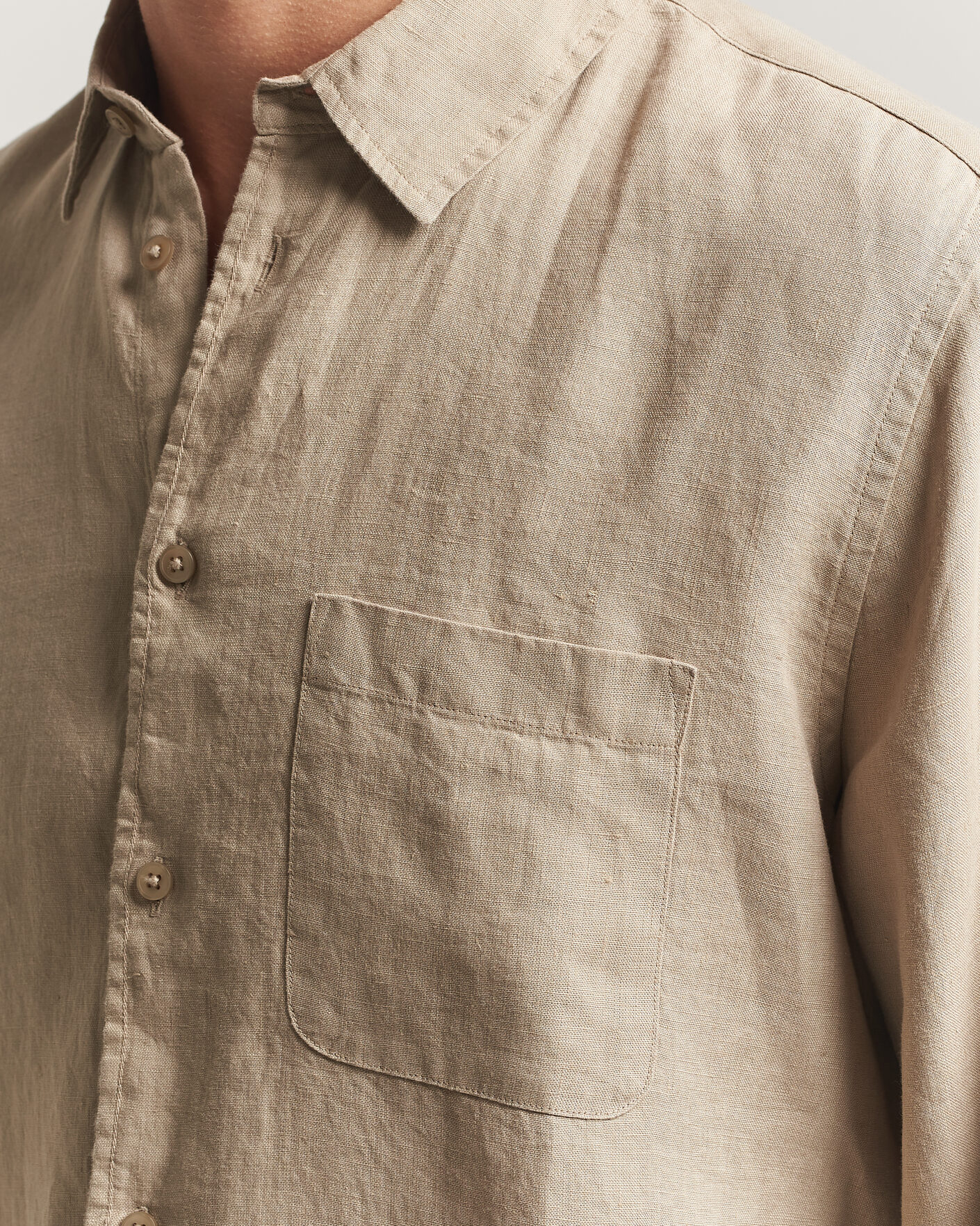 Herr | Skjortor | Samsøe Samsøe | Liam Linen Shirt Aluminum