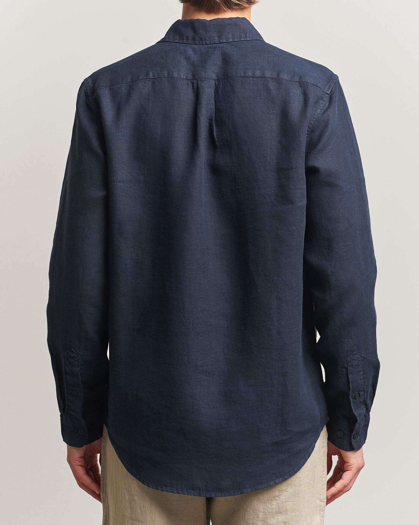Herr | Skjortor | Samsøe Samsøe | Liam Linen Shirt Salute Navy