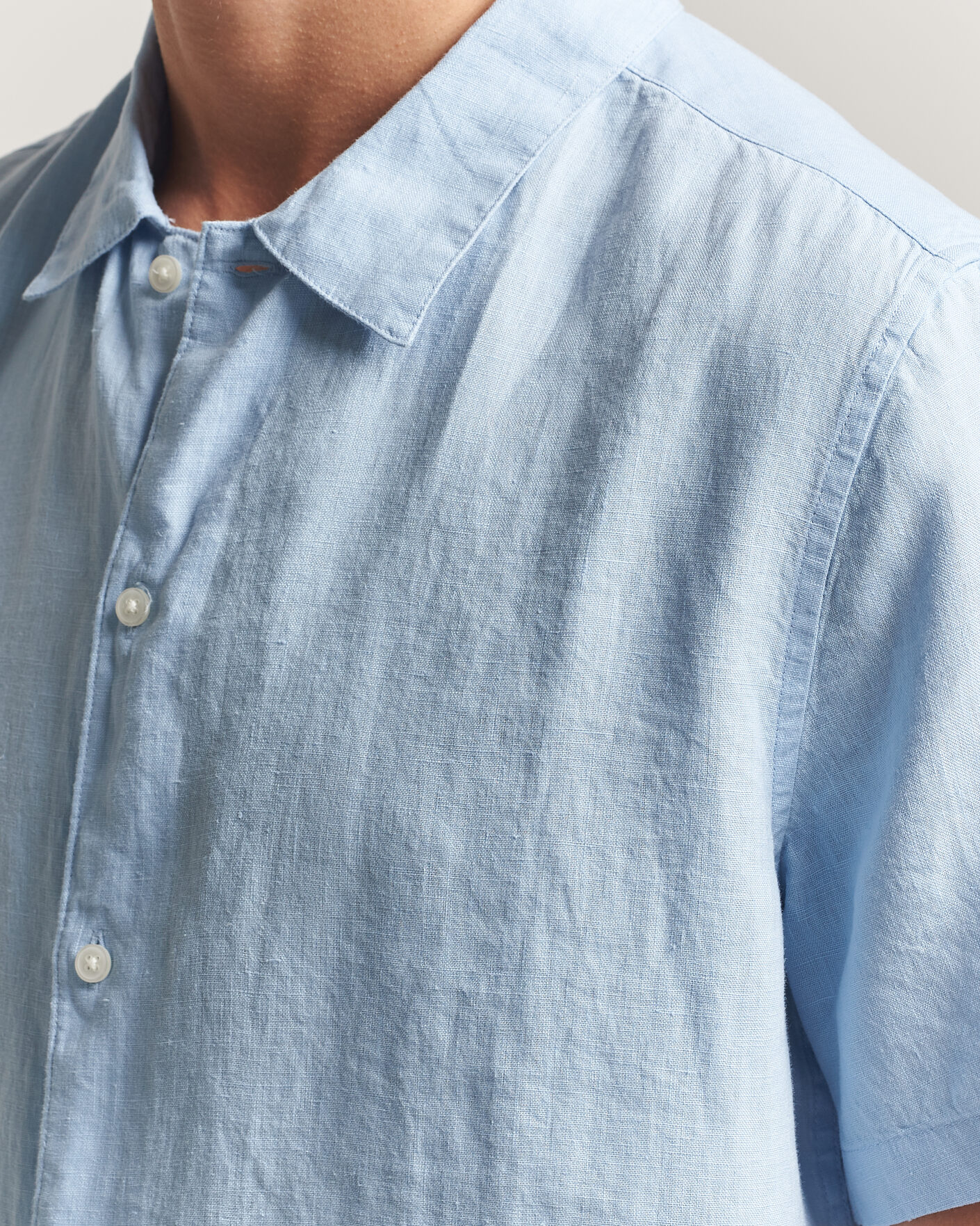 Herr | Skjortor | Samsøe Samsøe | Avan Linen Short Sleeve Shirt Windsurfer