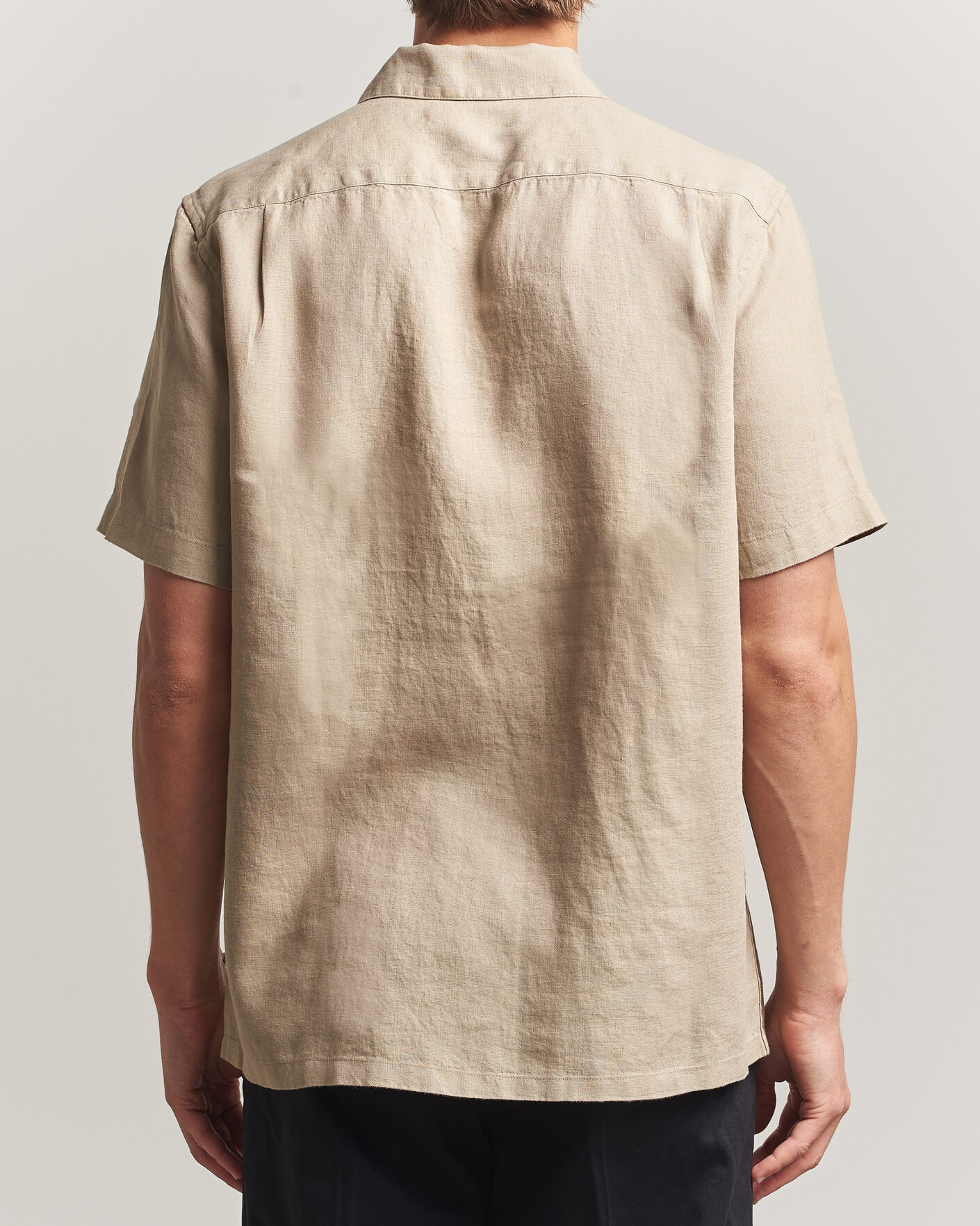 Herr | Skjortor | Samsøe Samsøe | Avan Linen Short Sleeve Shirt Aluminum