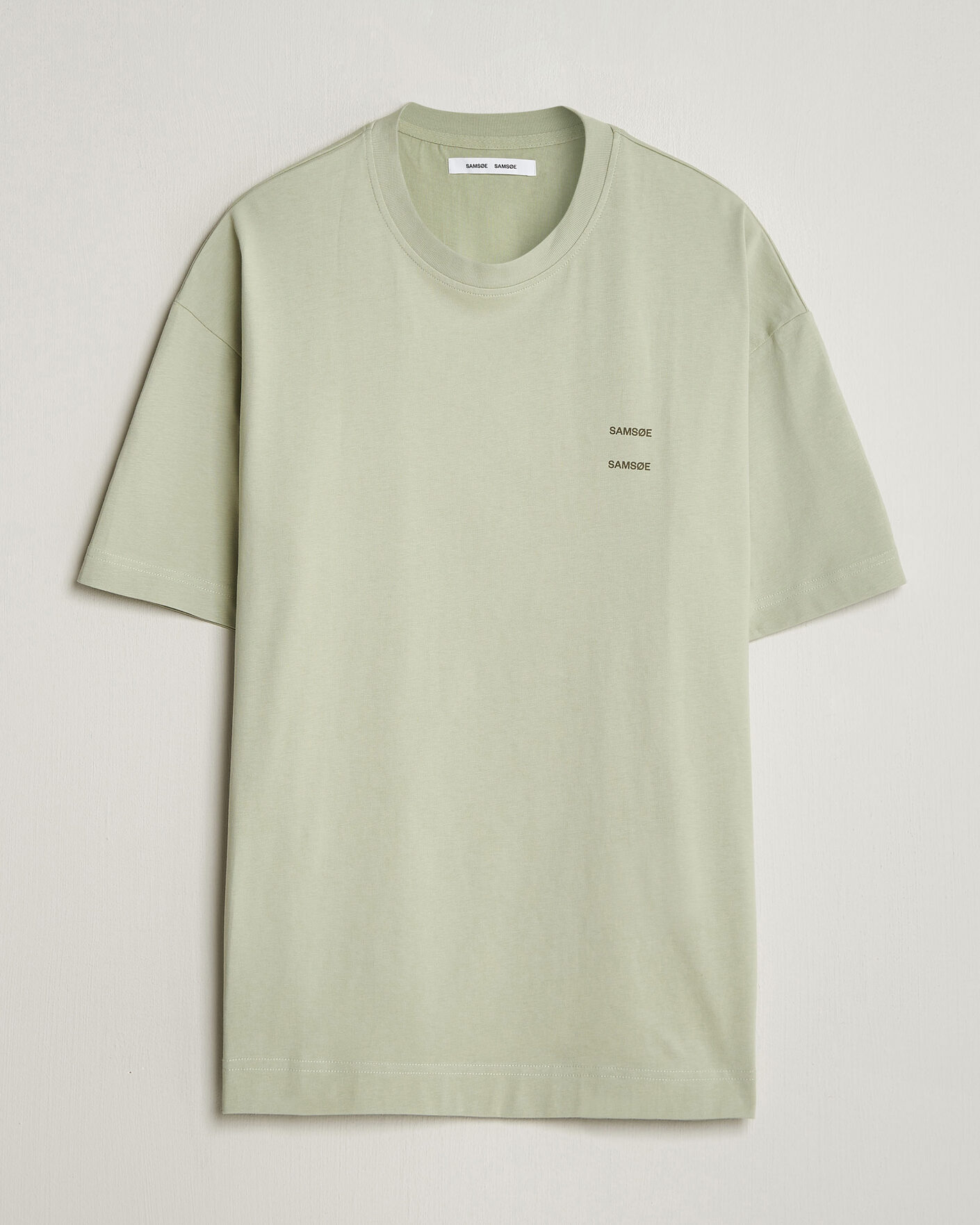 Herr | T-Shirts | Samsøe Samsøe | Joel Organic Cotton T-Shirt Desert Sage