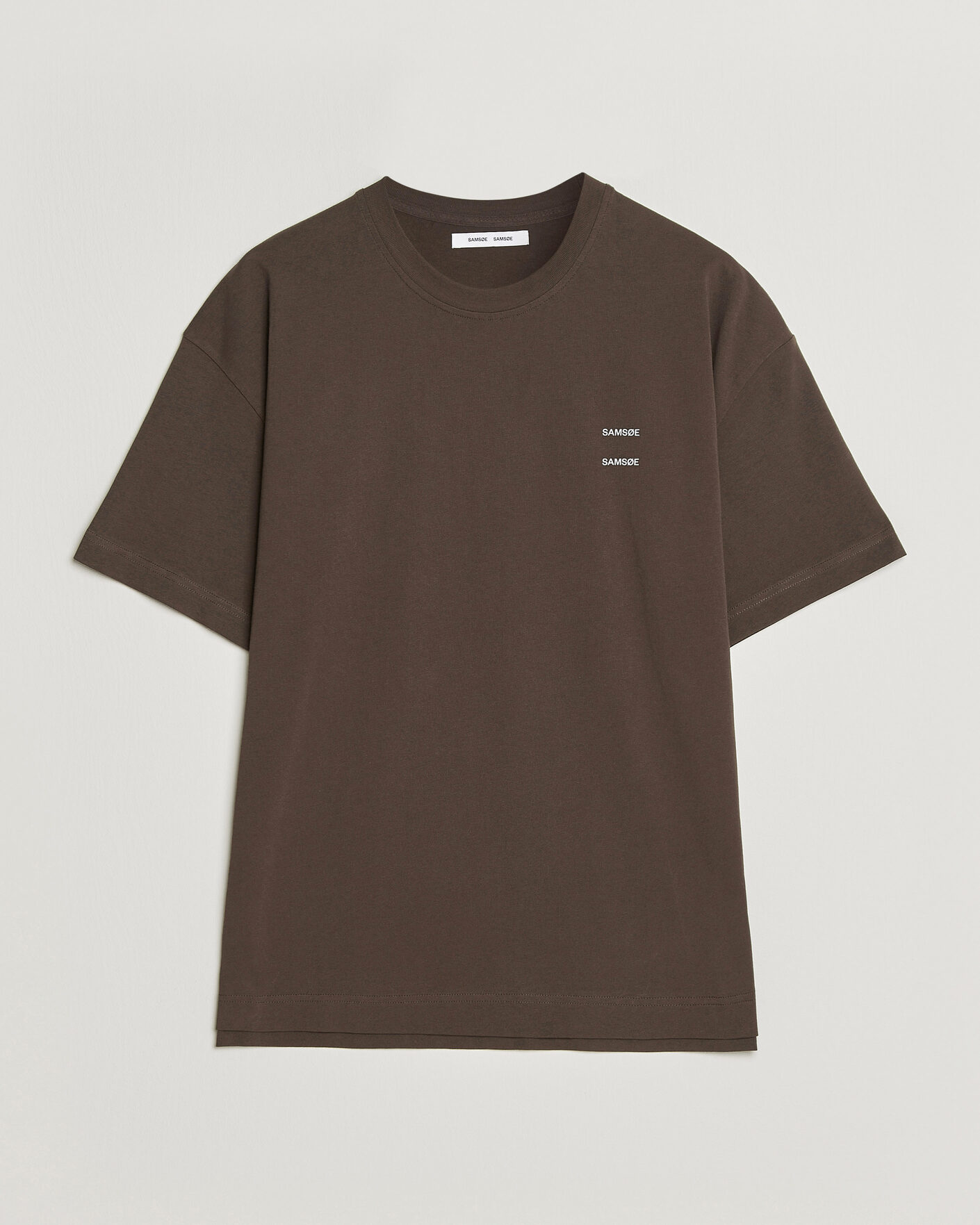 Herr | T-Shirts | Samsøe Samsøe | Joel Organic Cotton T-Shirt Turkish Coffee
