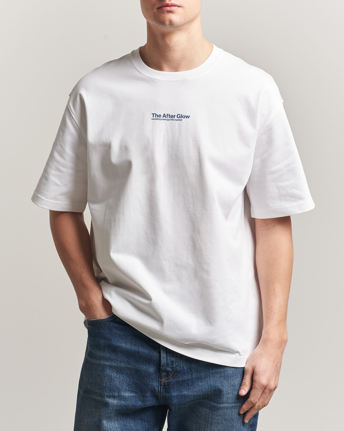 Herr | T-Shirts | Samsøe Samsøe | Uni Printed T-shirt White