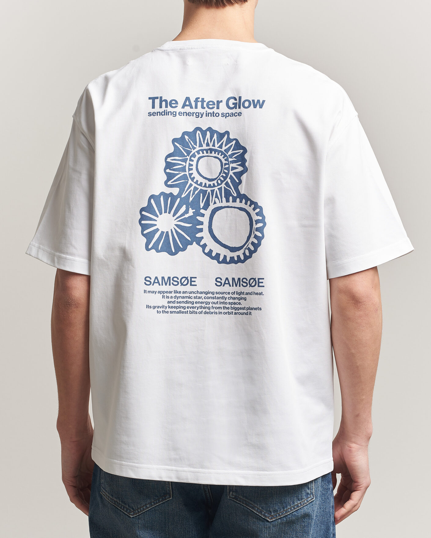 Herr | T-Shirts | Samsøe Samsøe | Uni Printed T-shirt White