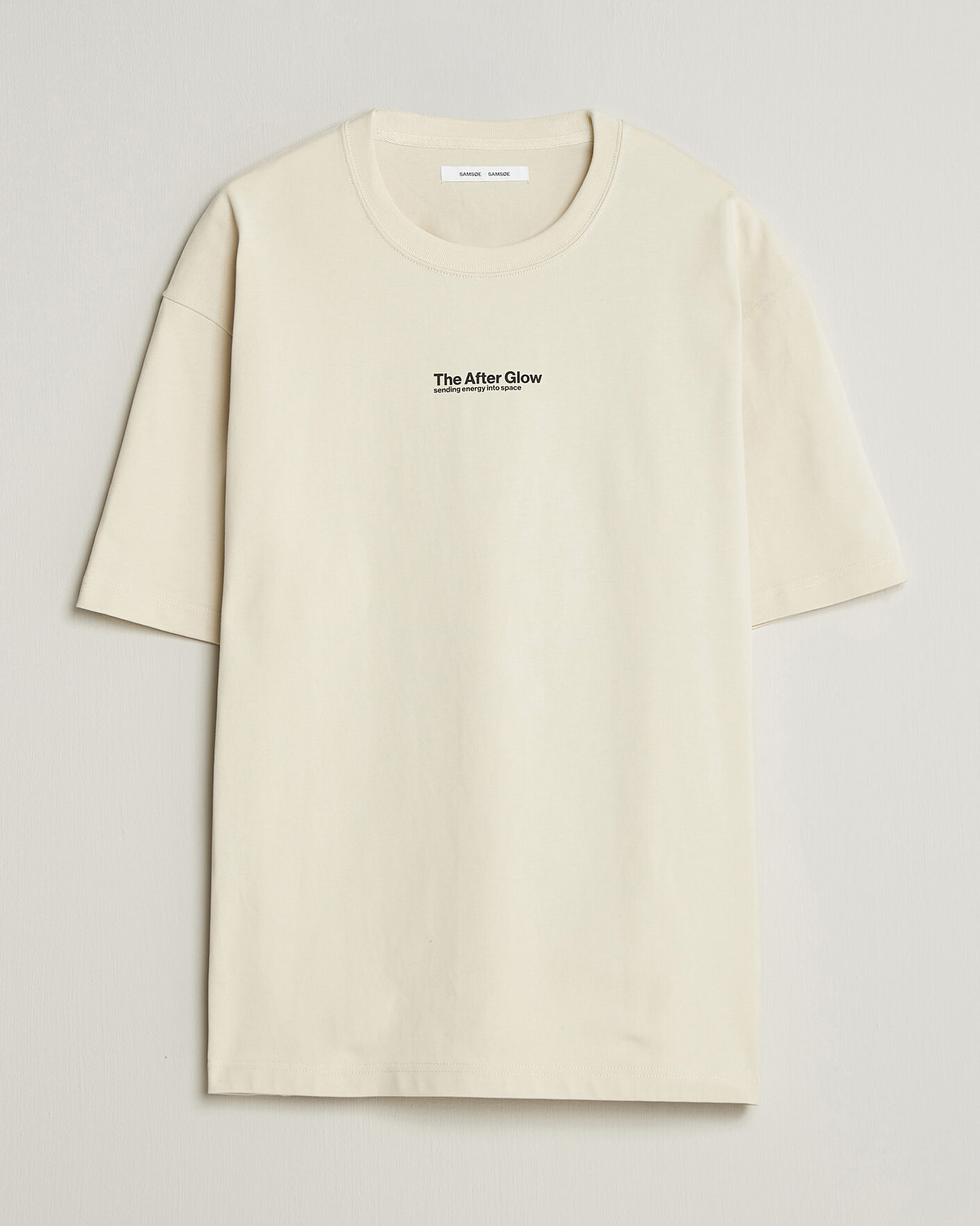 Herr | T-Shirts | Samsøe Samsøe | Uni Printed T-shirt Beige