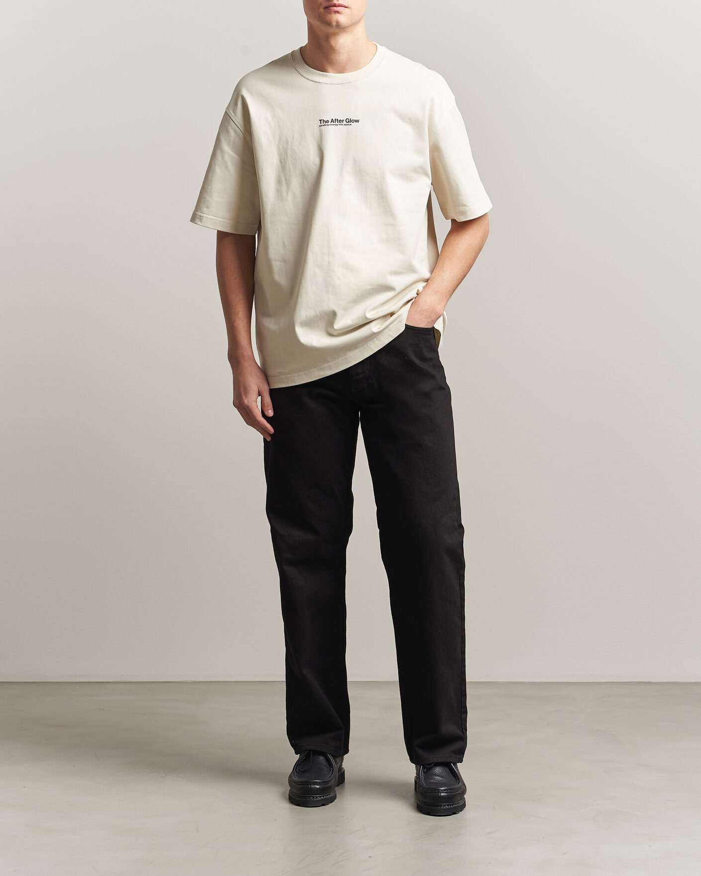 Herr | T-Shirts | Samsøe Samsøe | Uni Printed T-shirt Beige