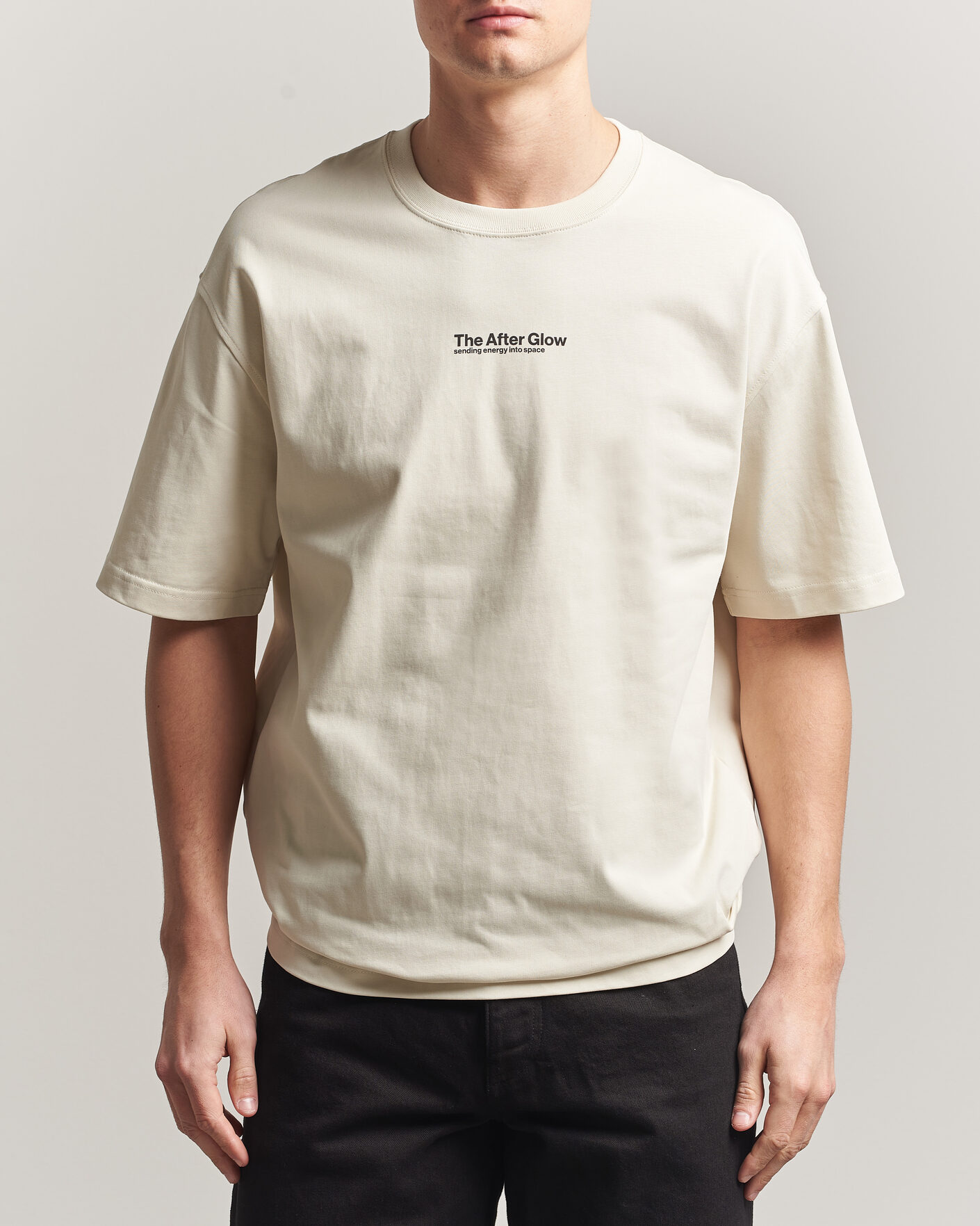 Herr | T-Shirts | Samsøe Samsøe | Uni Printed T-shirt Beige