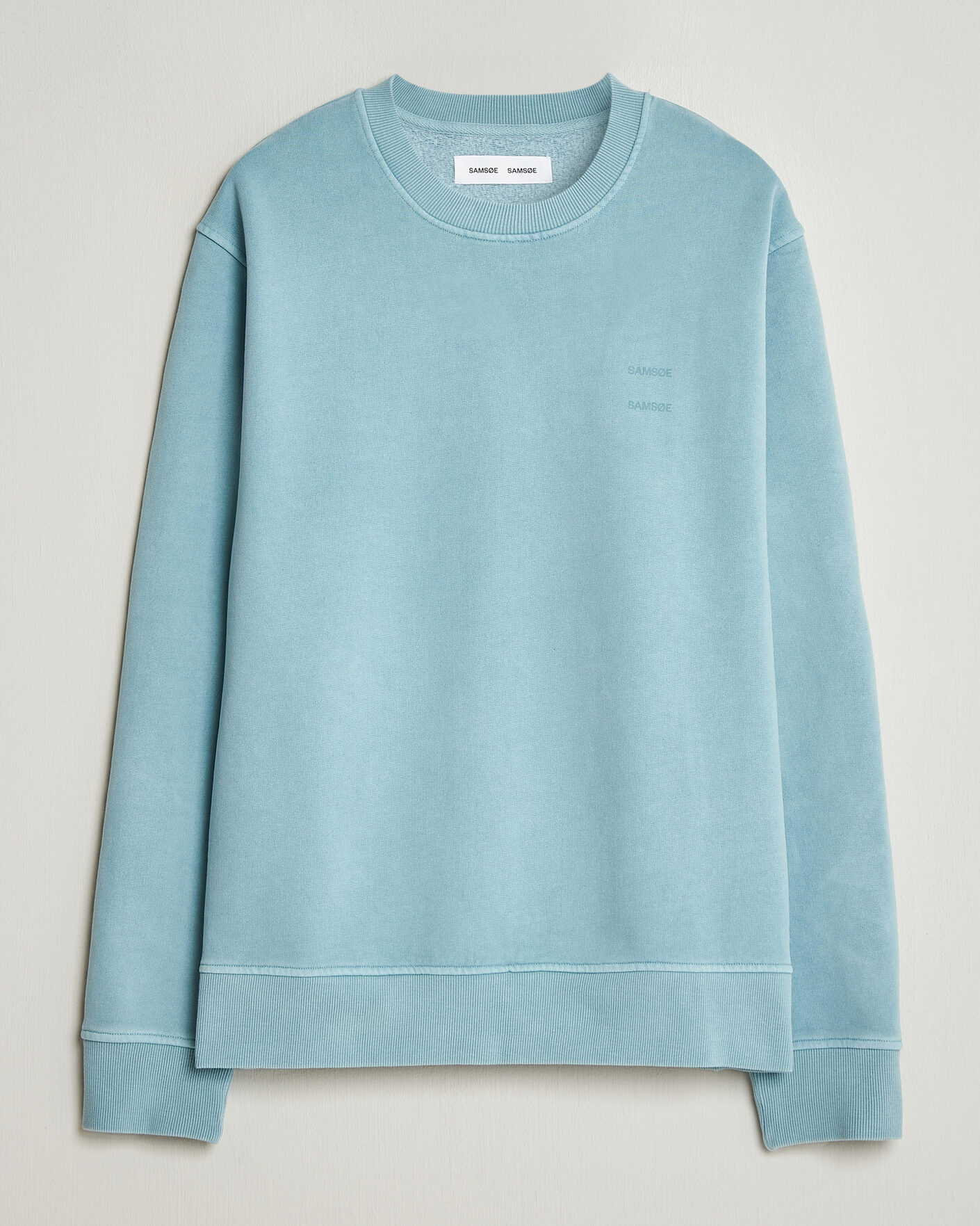 Herr | Tröjor | Samsøe Samsøe | Joel Organic Washed Cotton Sweatshirt Tourmaline