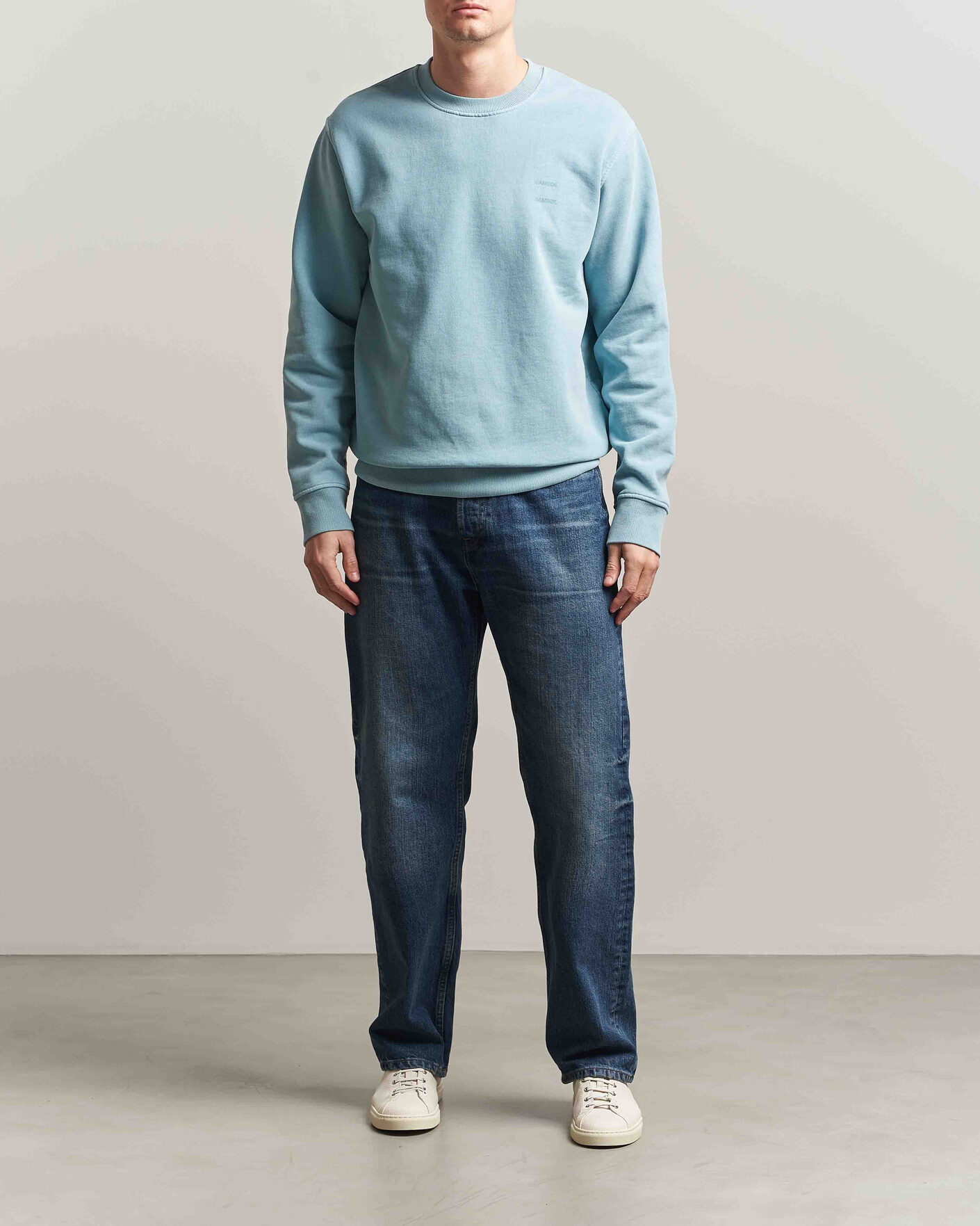 Herr | Tröjor | Samsøe Samsøe | Joel Organic Washed Cotton Sweatshirt Tourmaline