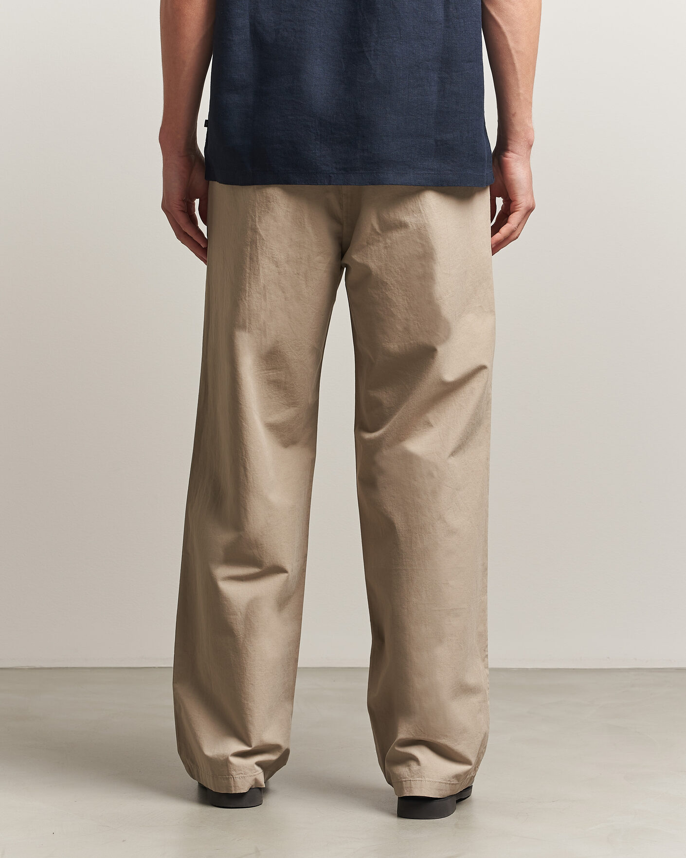 Herr | Byxor | Samsøe Samsøe | Valentin Cotton/Linen Pleated Trousers Aluminum