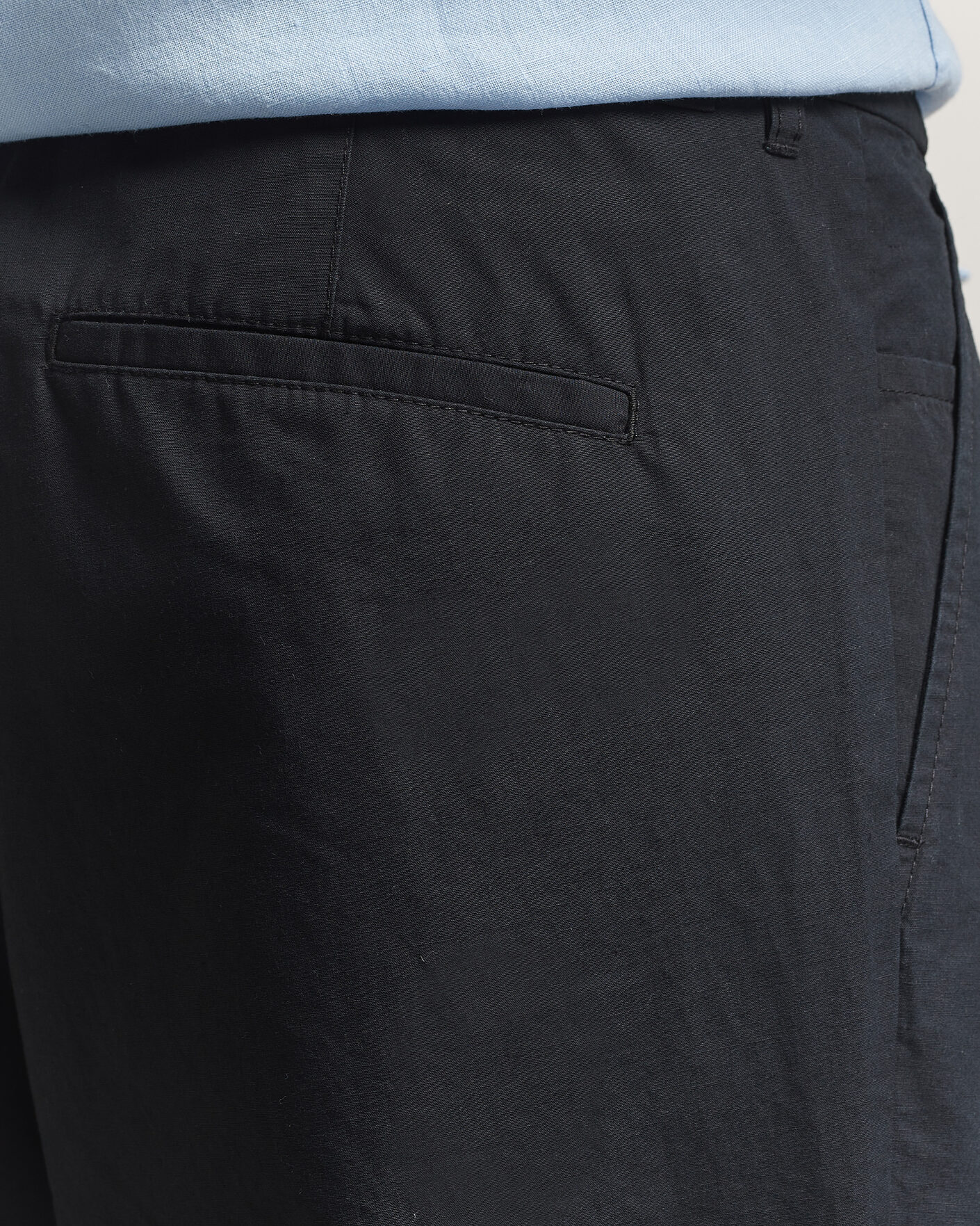 Herr | Byxor | Samsøe Samsøe | Valentin Cotton/Linen Pleated Trousers Black
