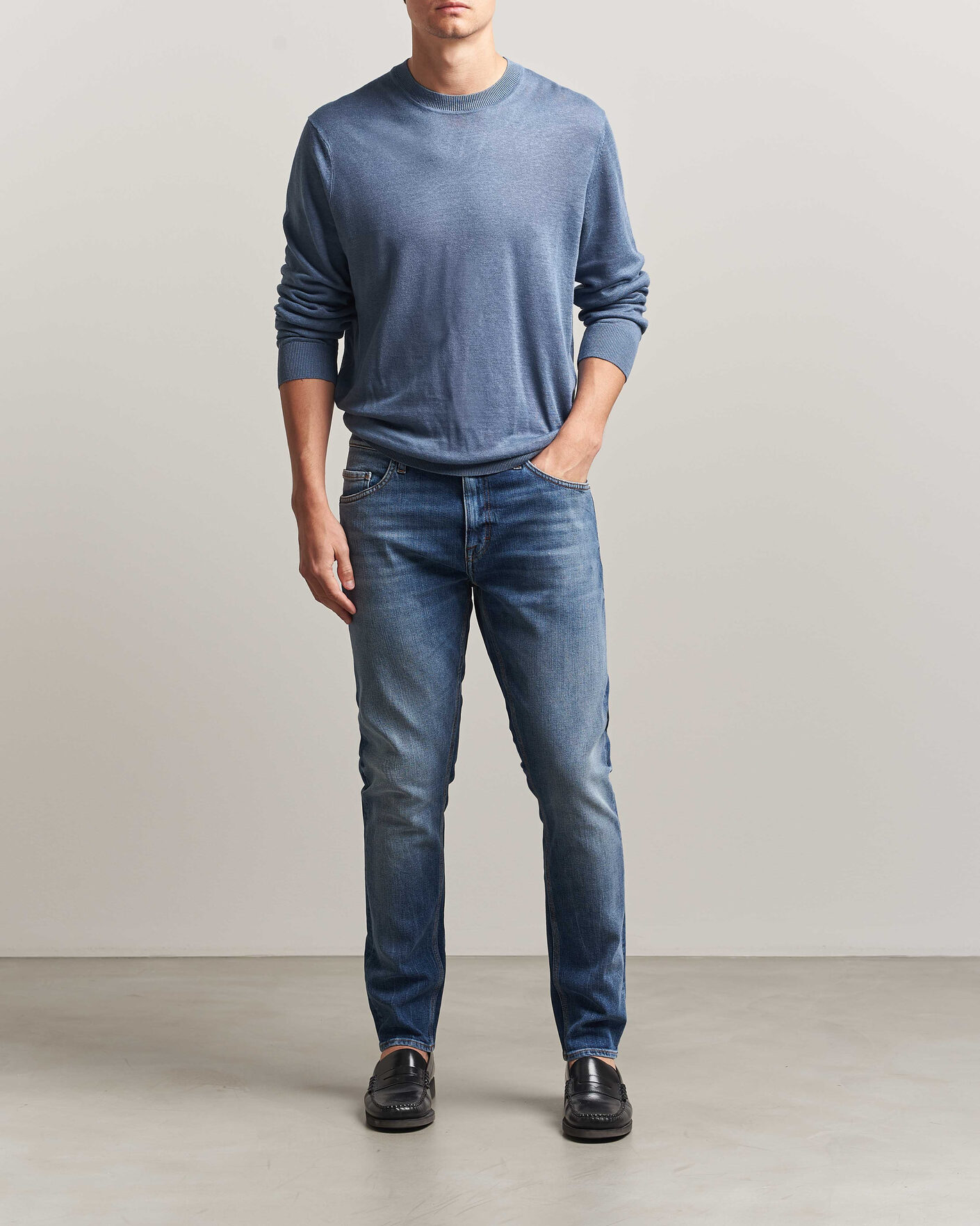 Herr | Byxor | Tiger of Sweden | Pistolero Jeans Medium Blue