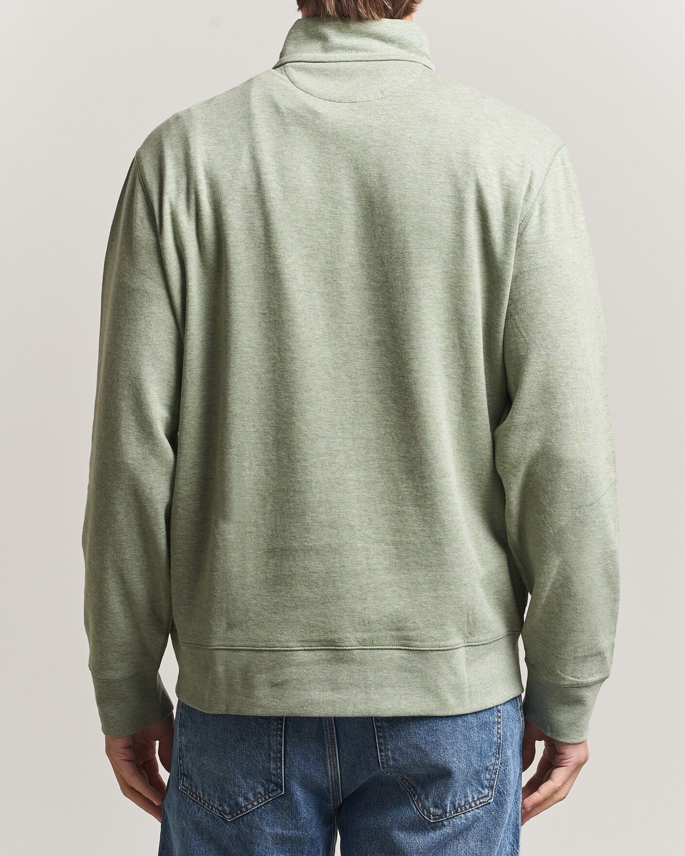 Herr | Tröjor | Polo Ralph Lauren | Double Knit Half Zip Greenery Heather