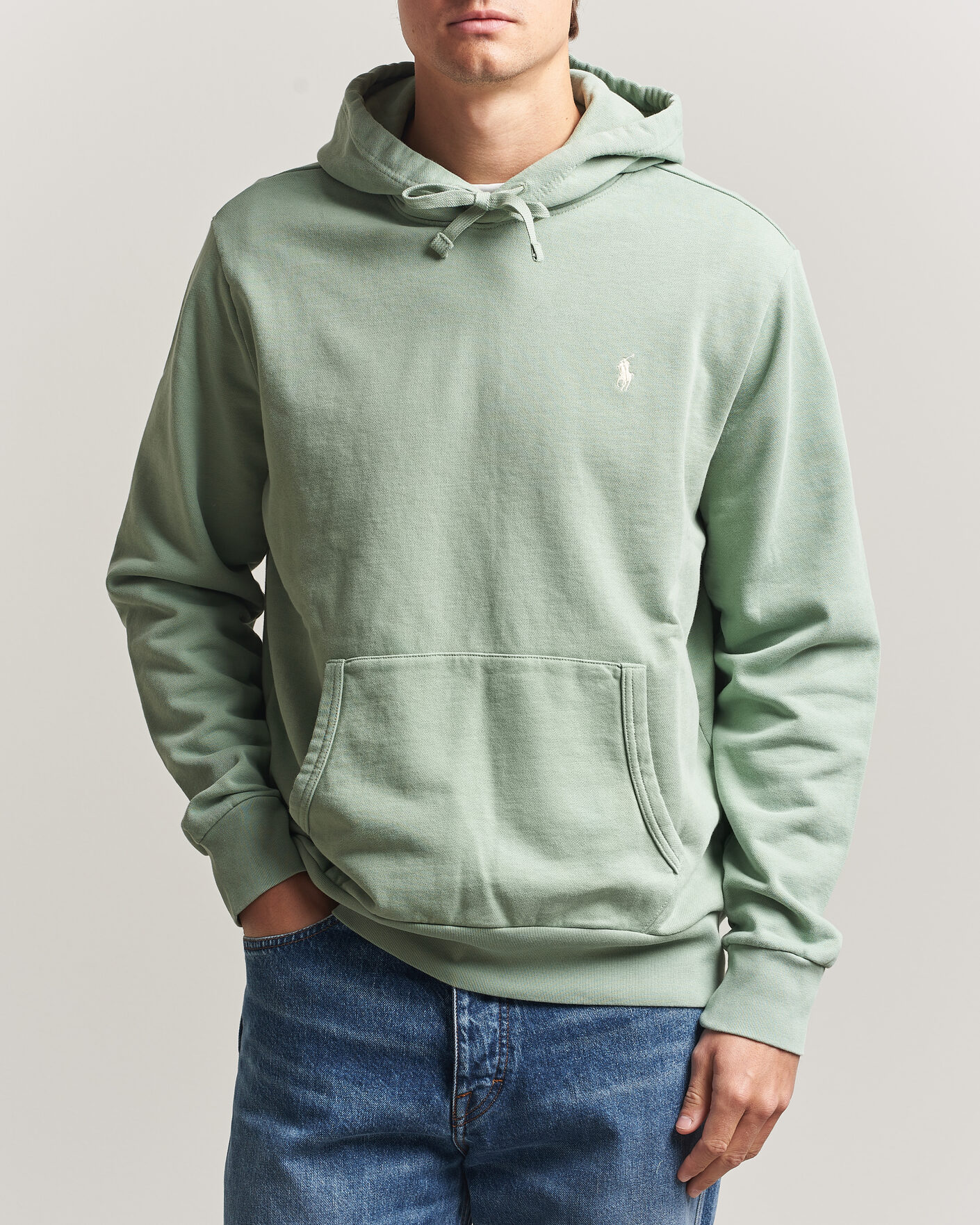 Herr | Tröjor | Polo Ralph Lauren | Loopback Terry Hood Light Green