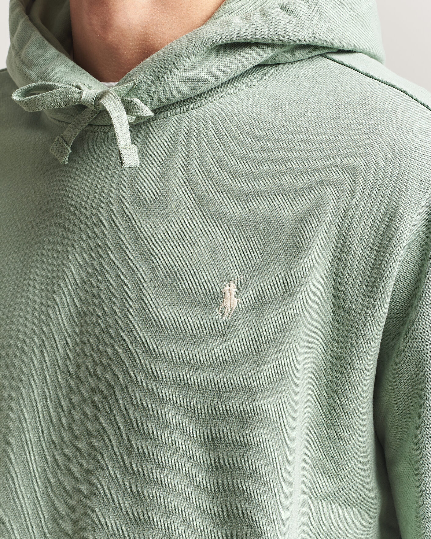 Herr | Tröjor | Polo Ralph Lauren | Loopback Terry Hood Light Green