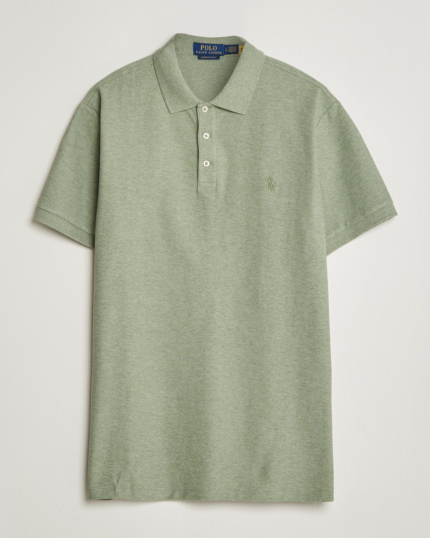 Herr | Pikéer | Polo Ralph Lauren | Honeycomb Texture Polo Greenery Heather