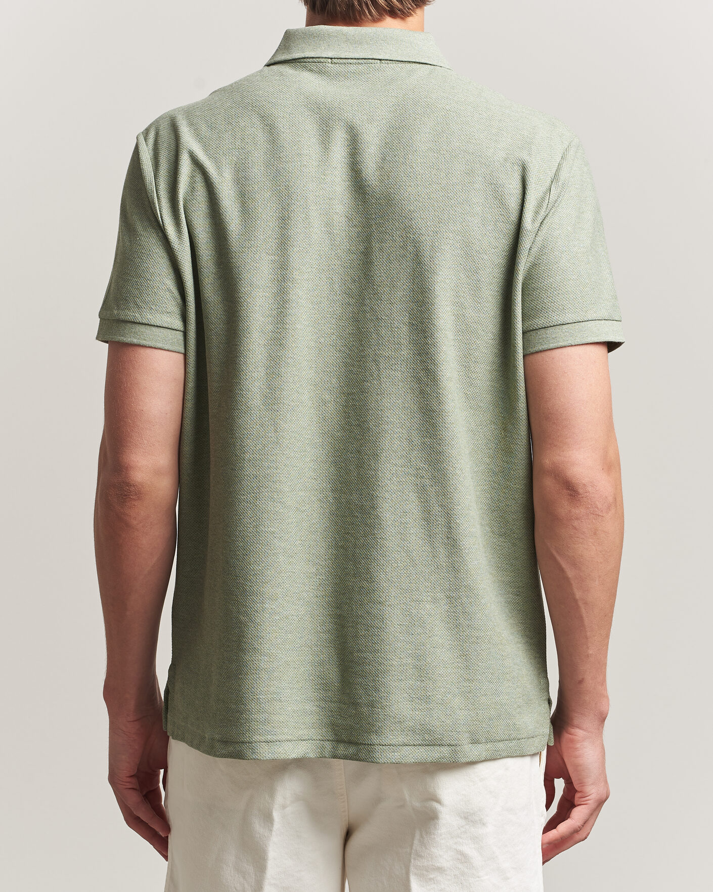 Herr | Pikéer | Polo Ralph Lauren | Honeycomb Texture Polo Greenery Heather