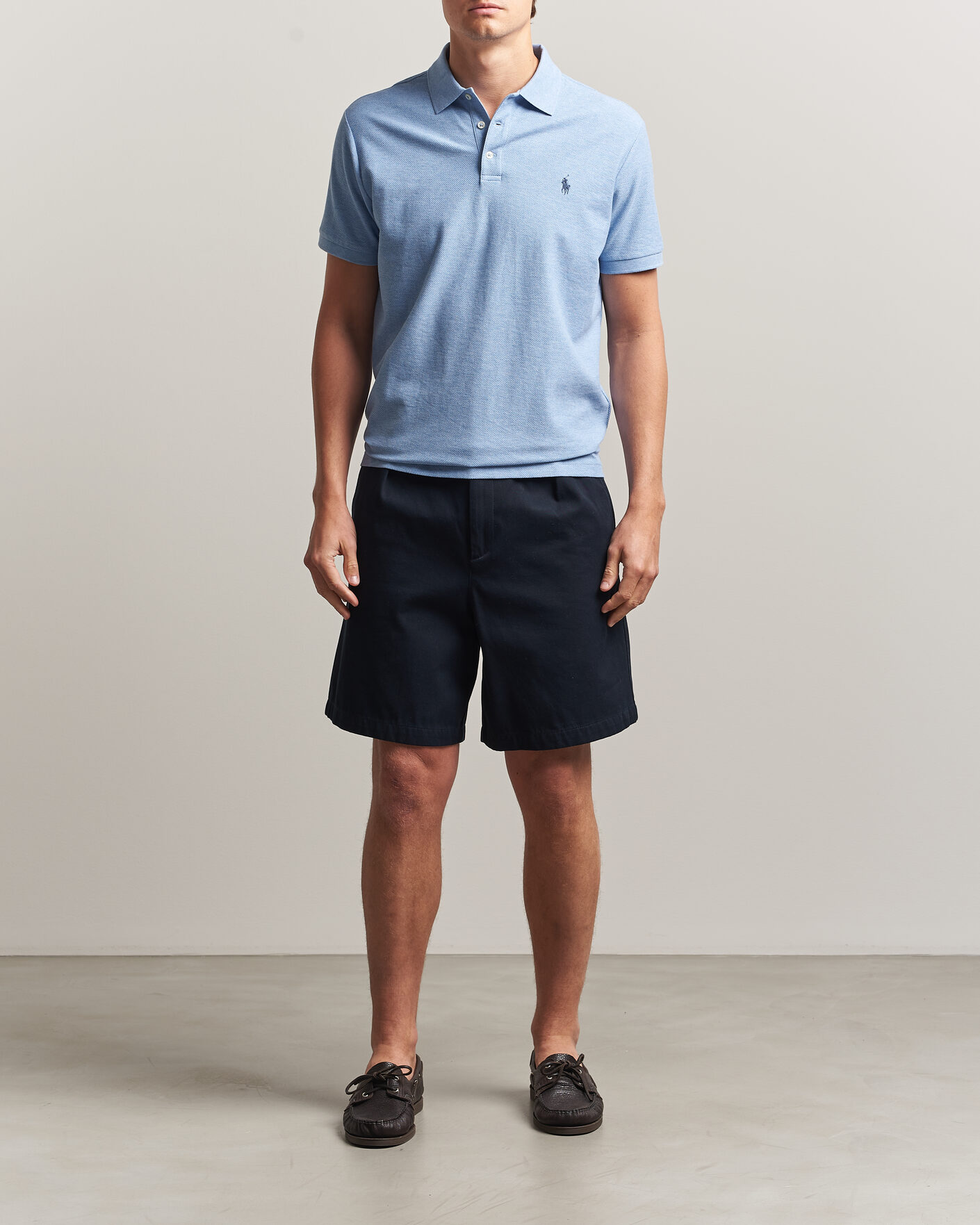 Herr | Pikéer | Polo Ralph Lauren | Honeycomb Texture Polo Isle Heather