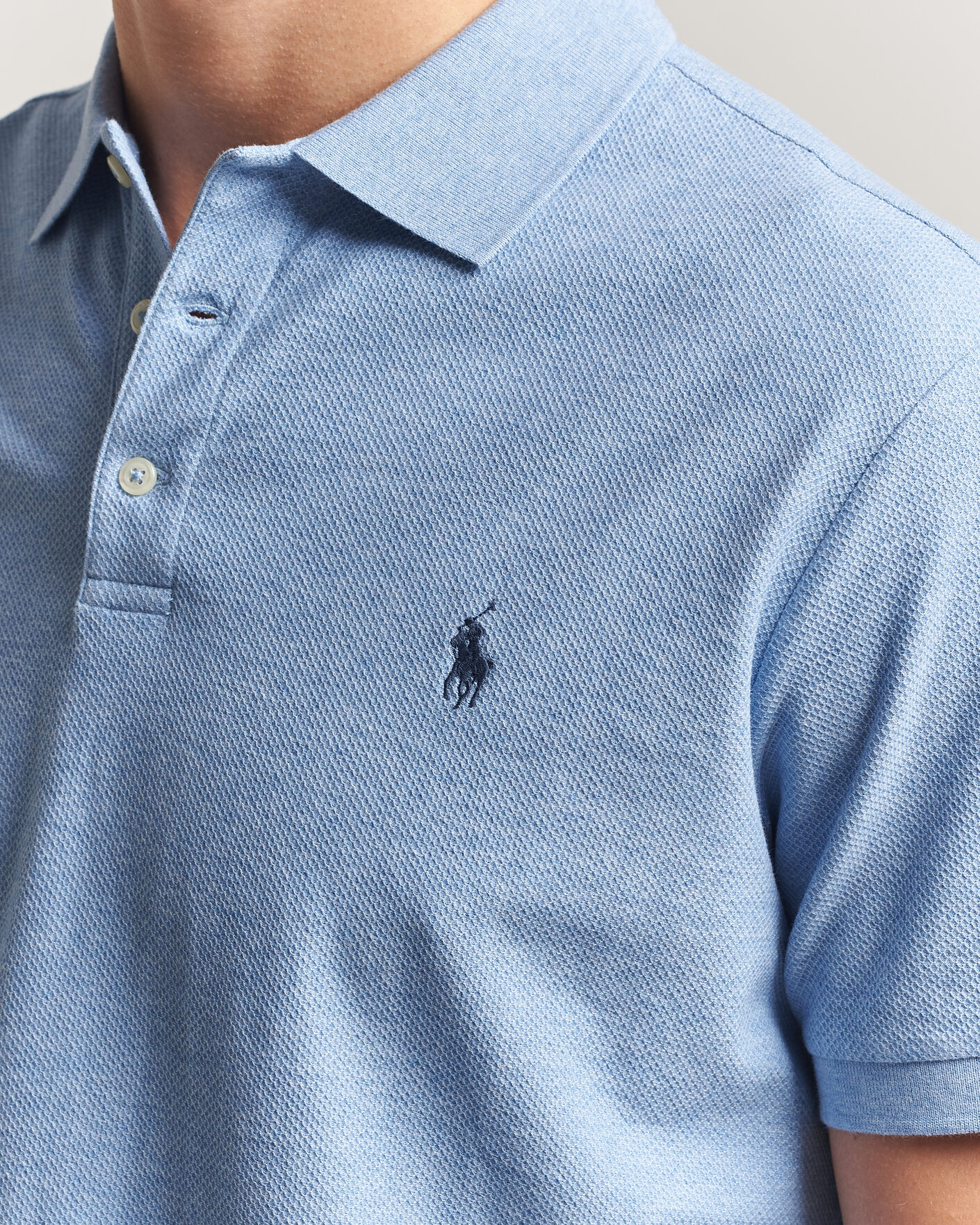 Herr | Pikéer | Polo Ralph Lauren | Honeycomb Texture Polo Isle Heather