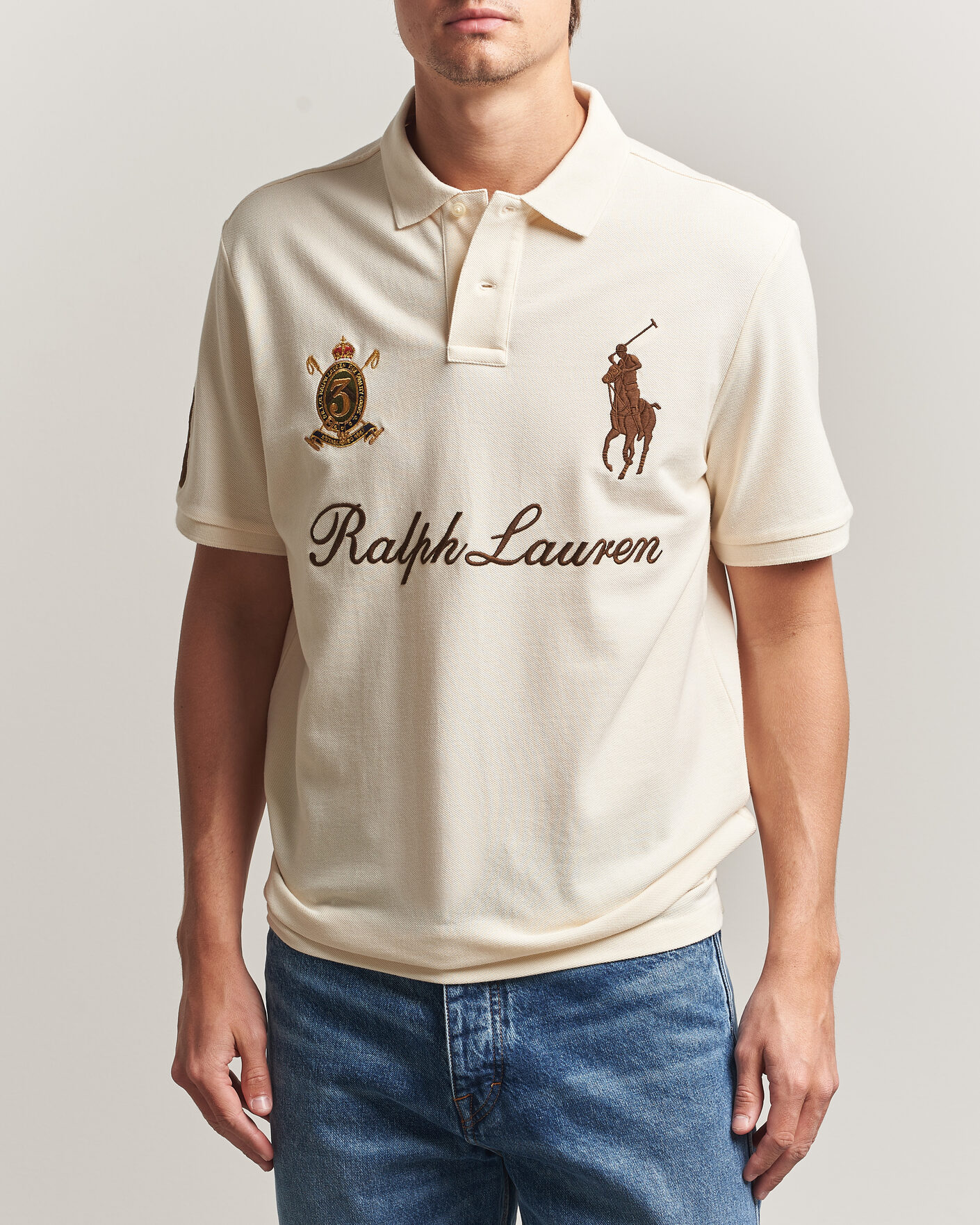 Herr | Pikéer | Polo Ralph Lauren | Classic Fit Team Polo Guide Cream
