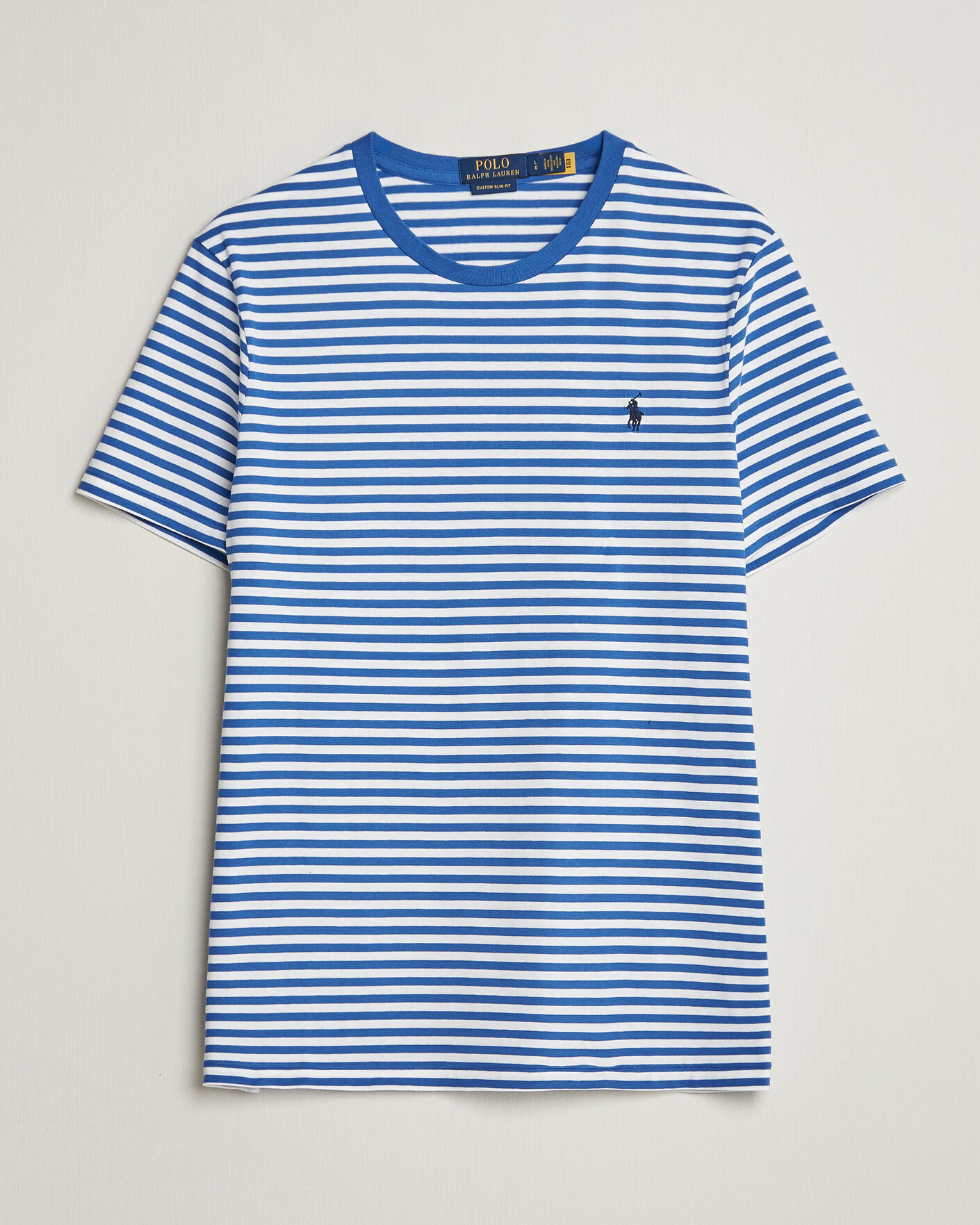 Herr | T-Shirts | Polo Ralph Lauren | Crew Neck Striped T-shirt New Iris Blue/White