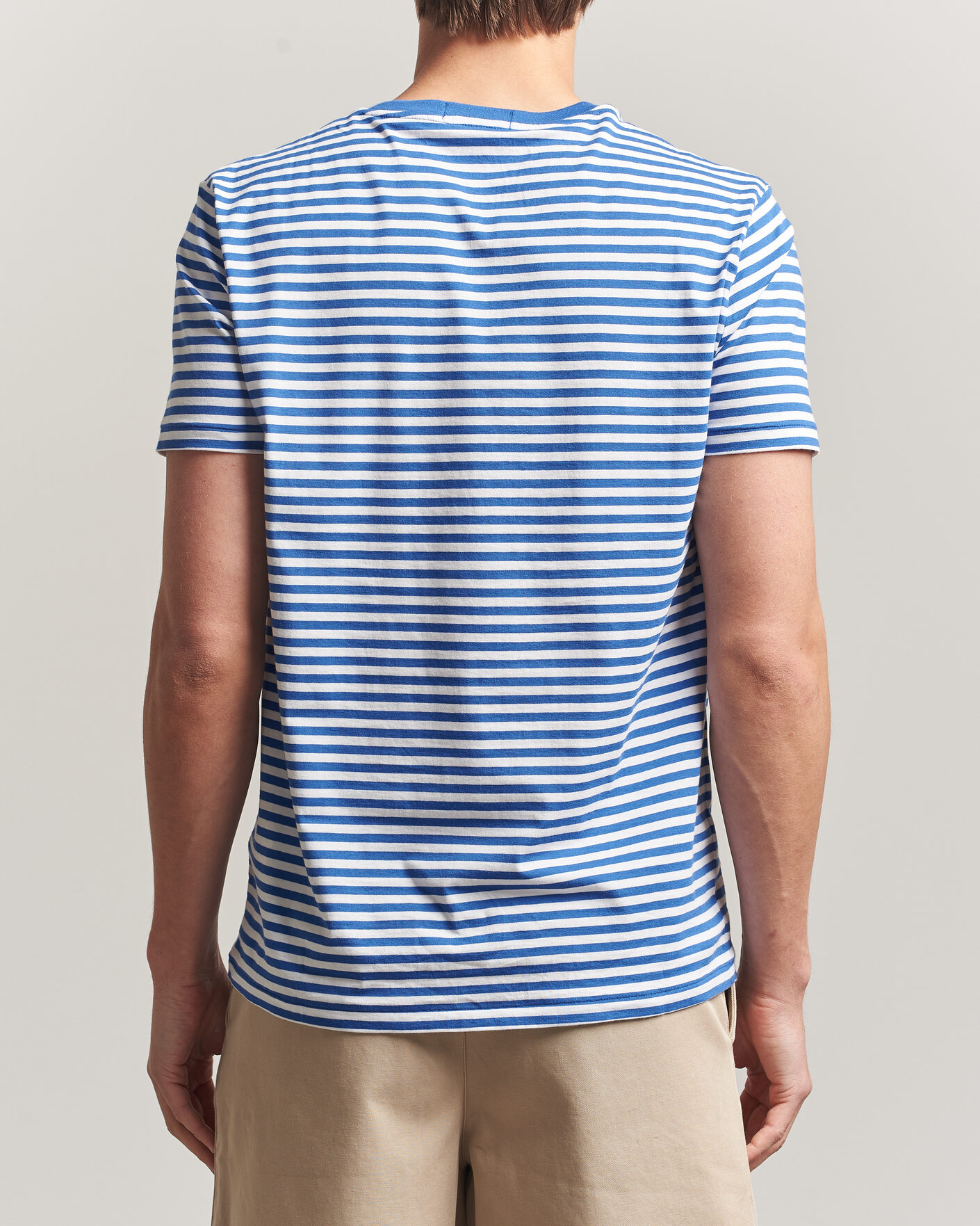 Herr | T-Shirts | Polo Ralph Lauren | Crew Neck Striped T-shirt New Iris Blue/White