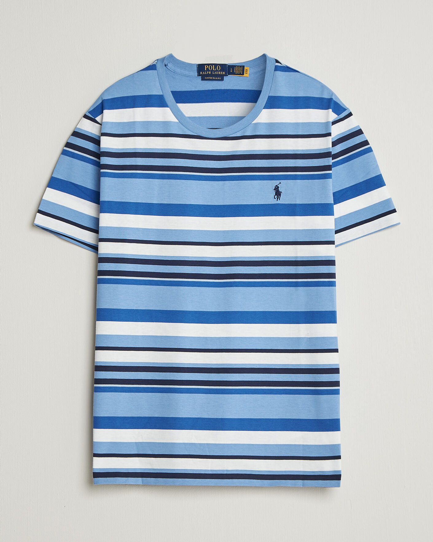 Herr | T-Shirts | Polo Ralph Lauren | Crew Neck Striped T-shirt Bristol Blue Multi