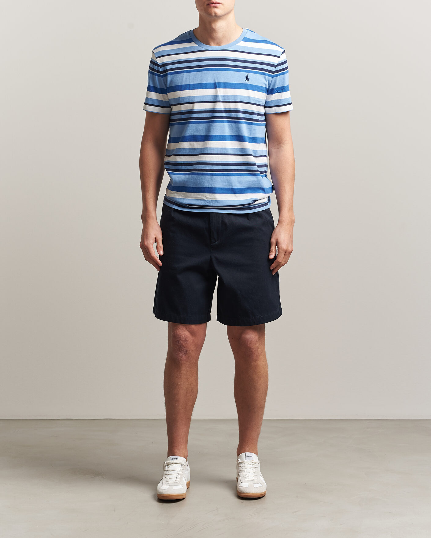 Herr | T-Shirts | Polo Ralph Lauren | Crew Neck Striped T-shirt Bristol Blue Multi